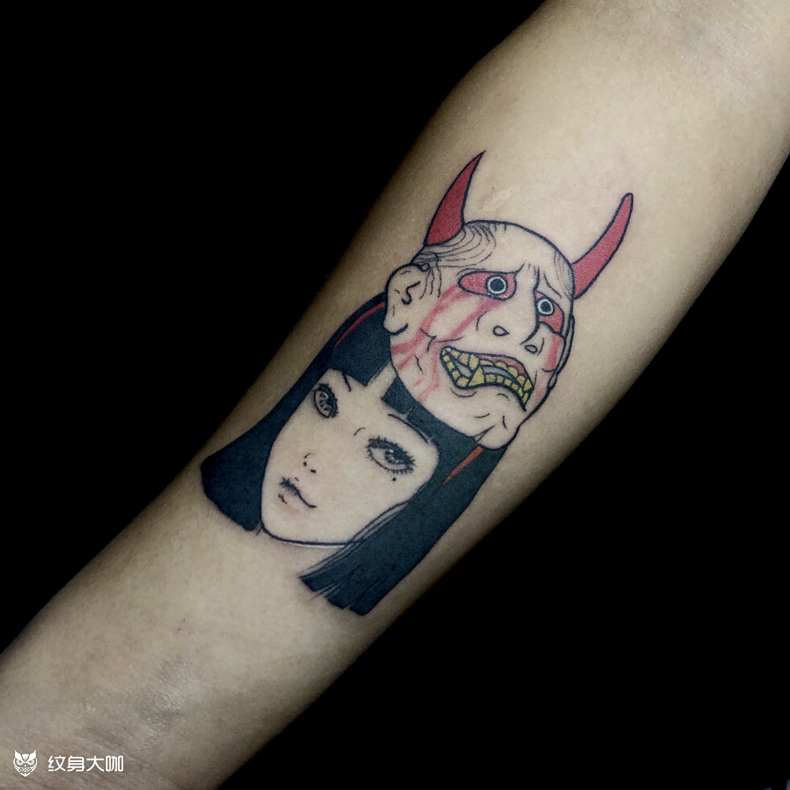 富江女_纹身图案手稿图片_墨尘的纹身作品集