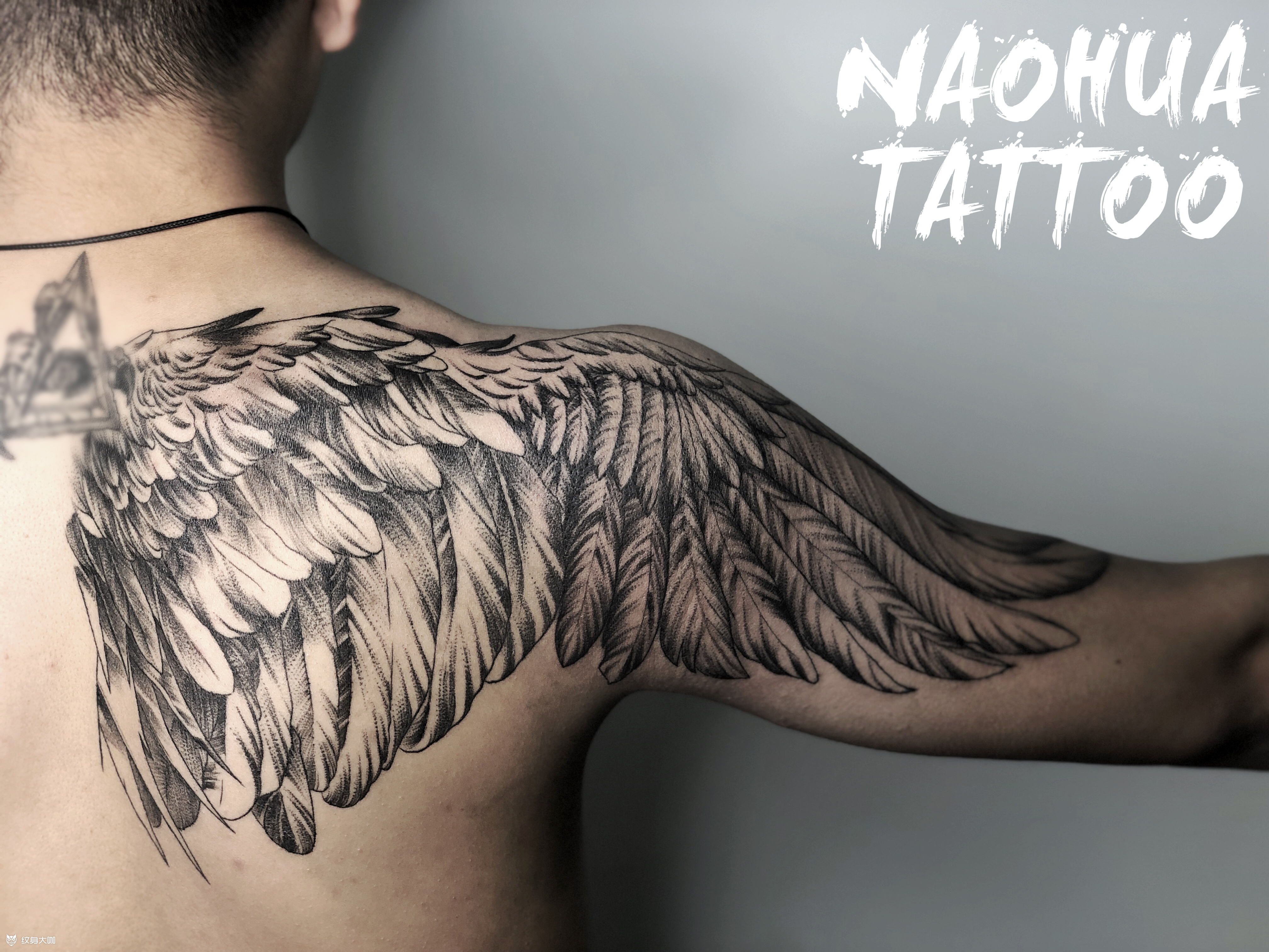 翅膀by甜甜_纹身图案手稿图片_脑花tattoo的纹身作品集