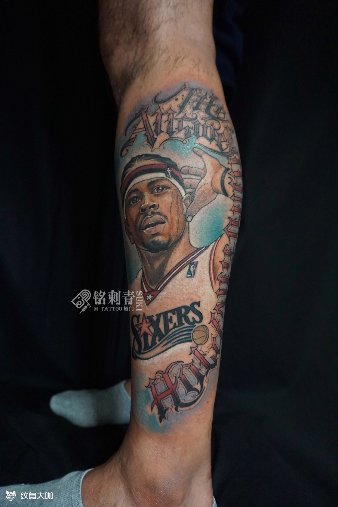 艾佛森_纹身图案手稿图片_suki的纹身作品集