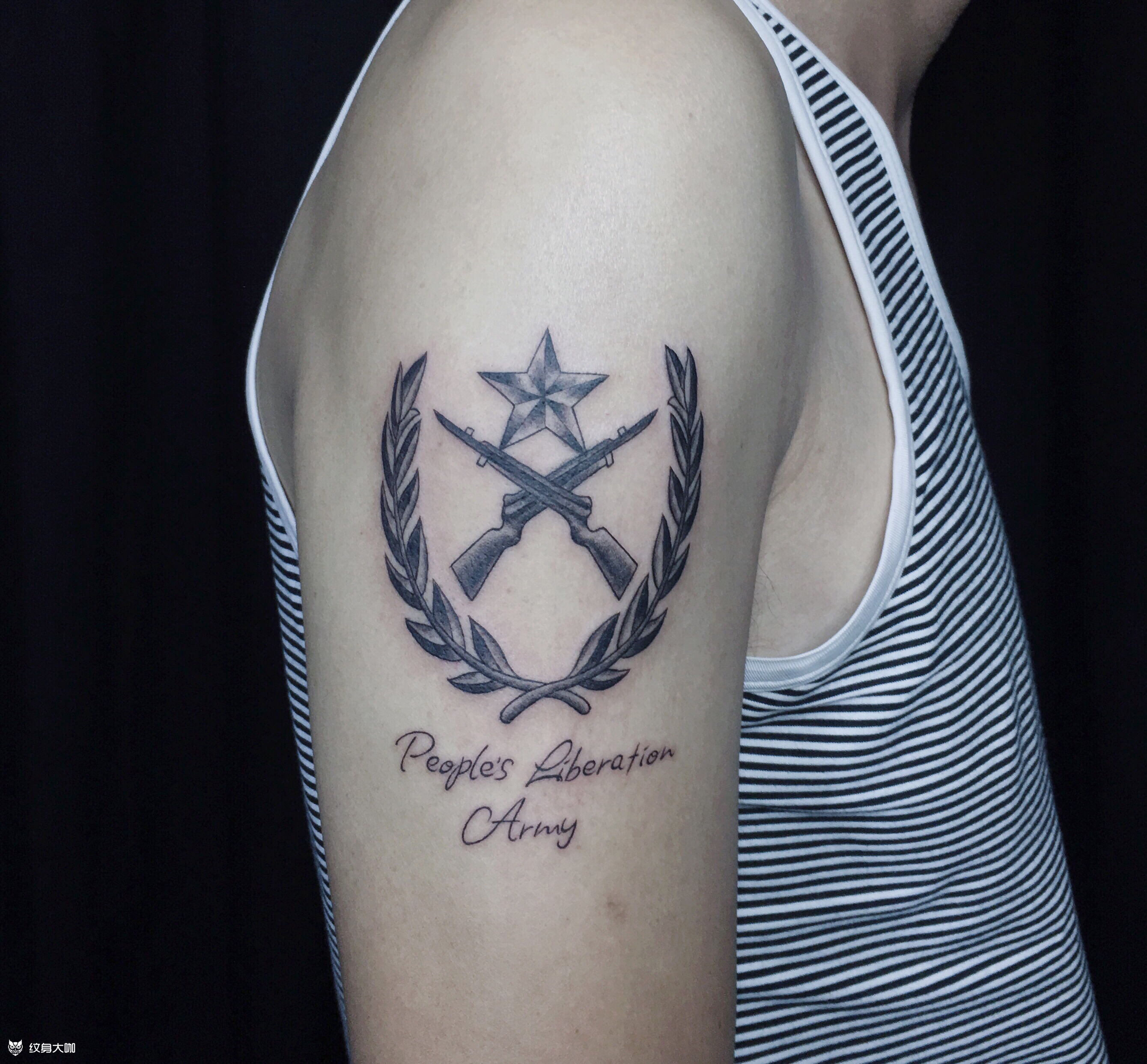退伍军人_纹身图案手稿图片_赵松的纹身作品集