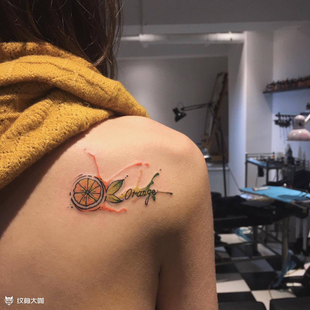 橙子_纹身图案手稿图片_max的纹身作品集
