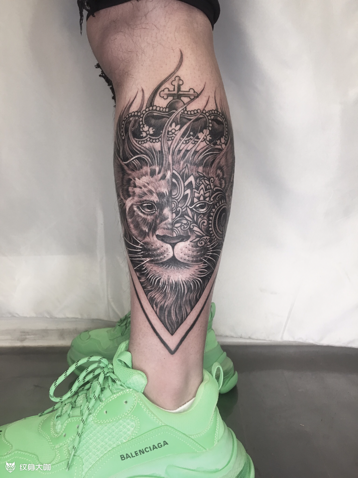 狮子_纹身图案手稿图片_阿文的纹身作品集