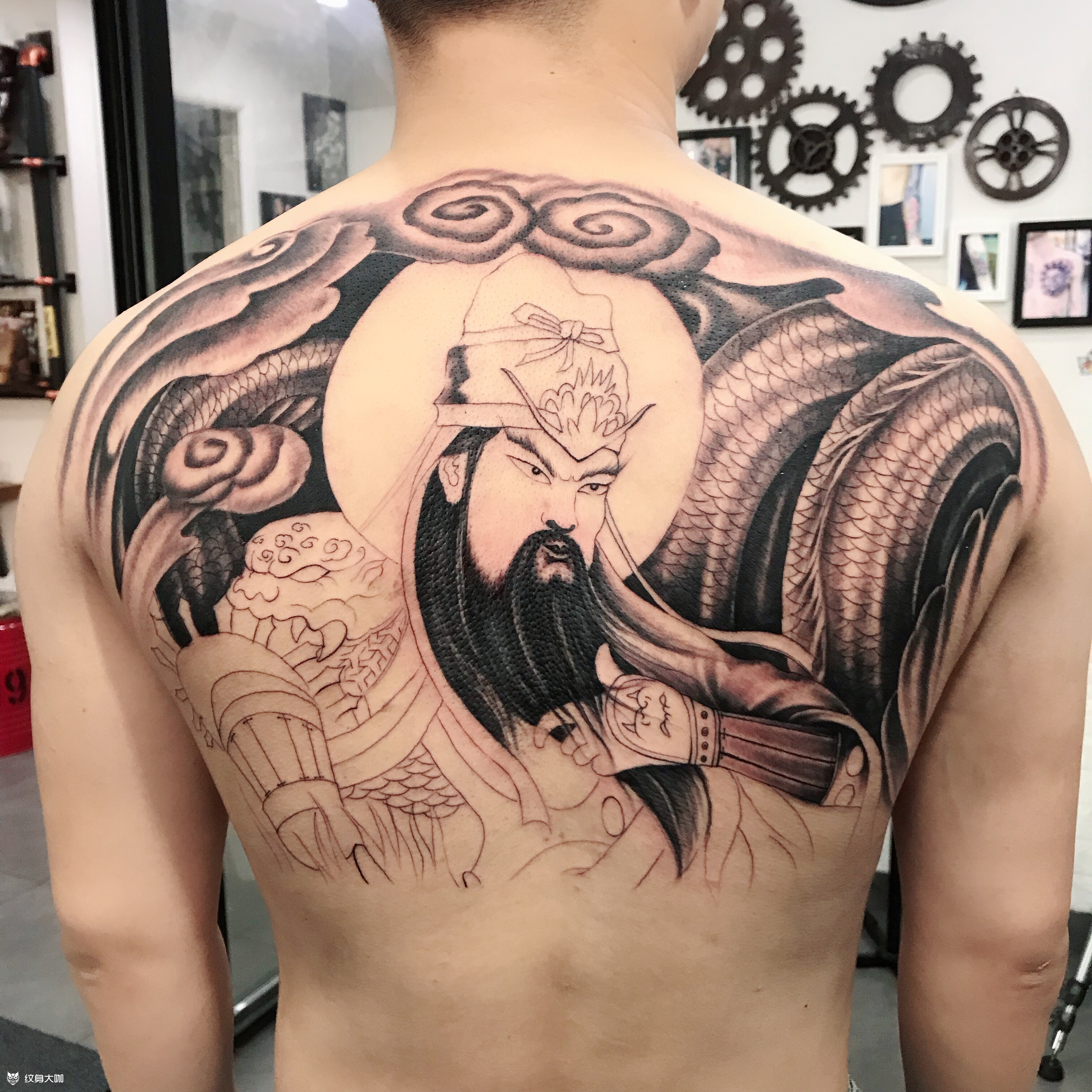 关羽_纹身图案手稿图片_石林的纹身作品集