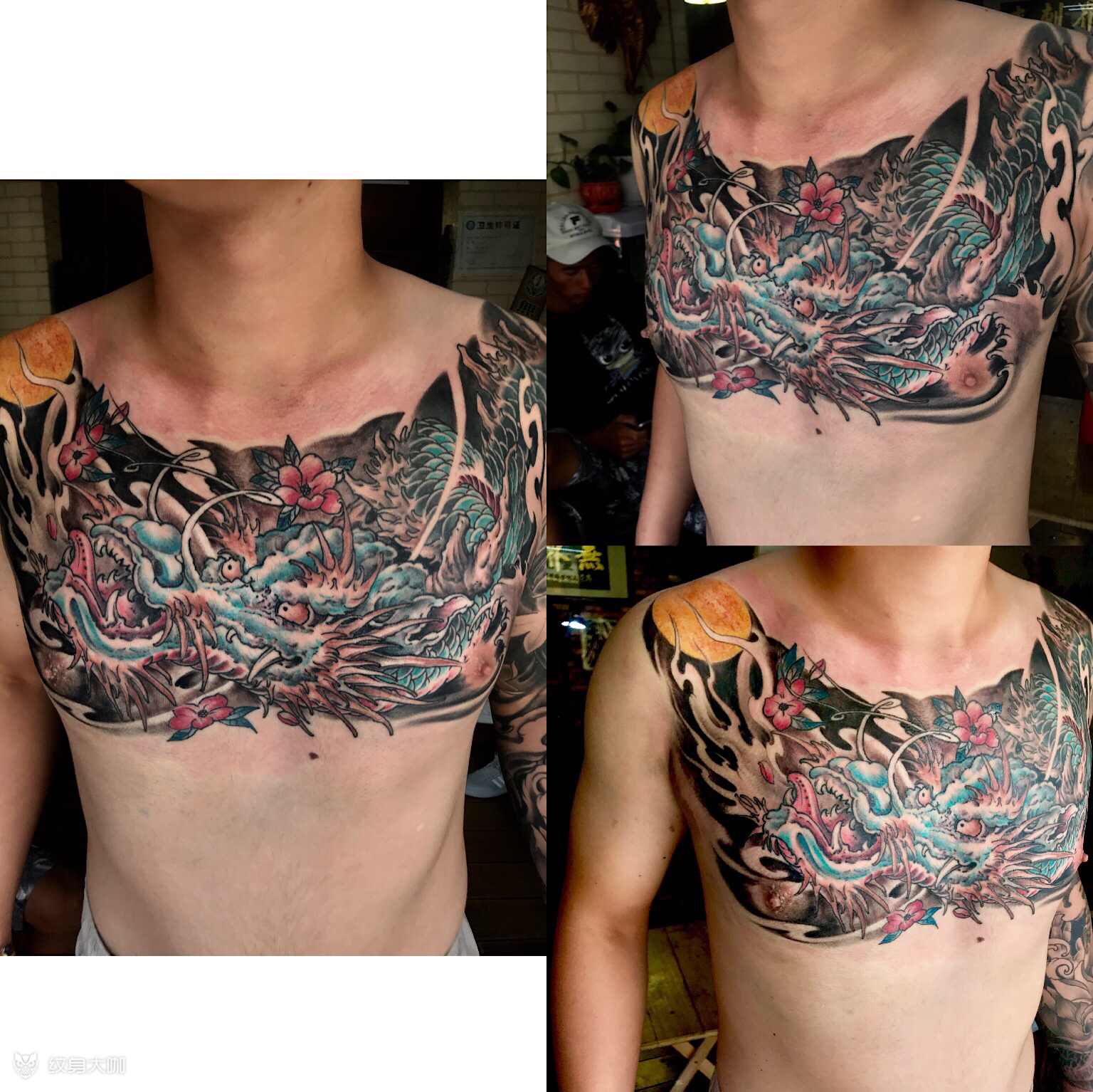 花胸～_纹身图案手稿图片_肖凤池的纹身作品集