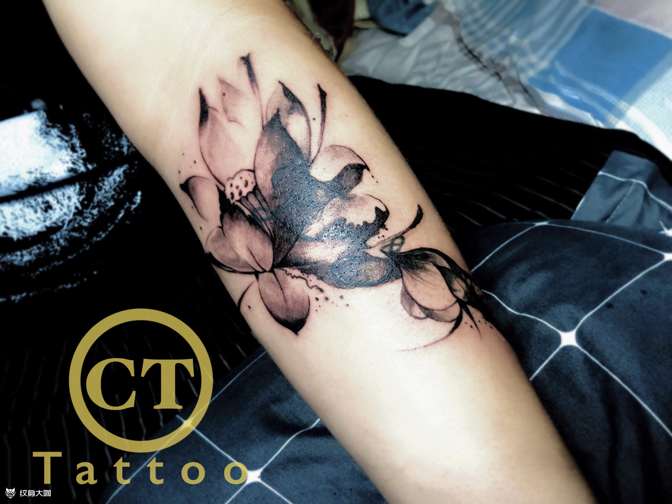 遮盖_纹身图案手稿图片_冯琳的纹身作品集