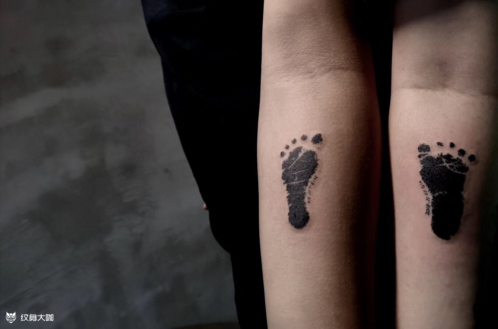 足迹_纹身图案手稿图片_周清的纹身作品集
