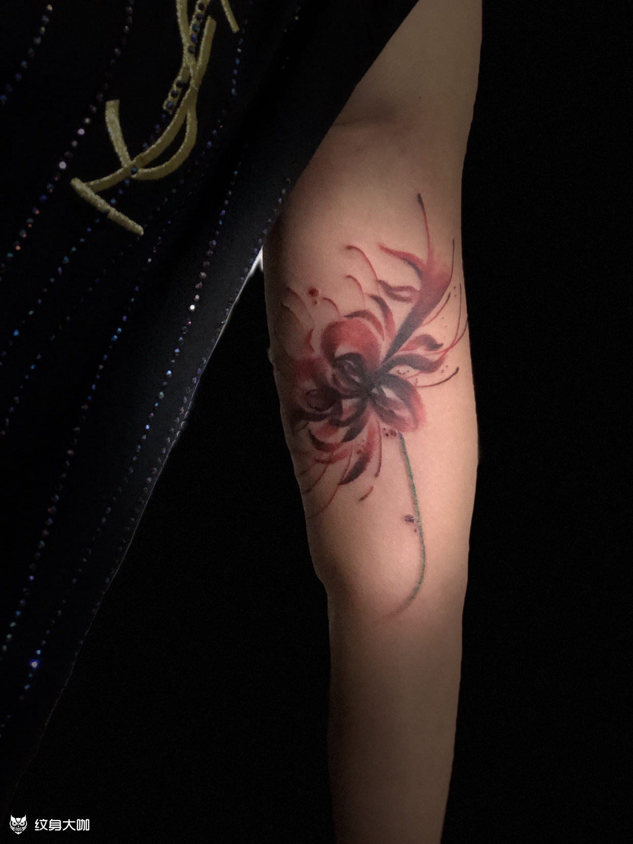 彼岸花_纹身图案手稿图片_振魂的纹身作品集