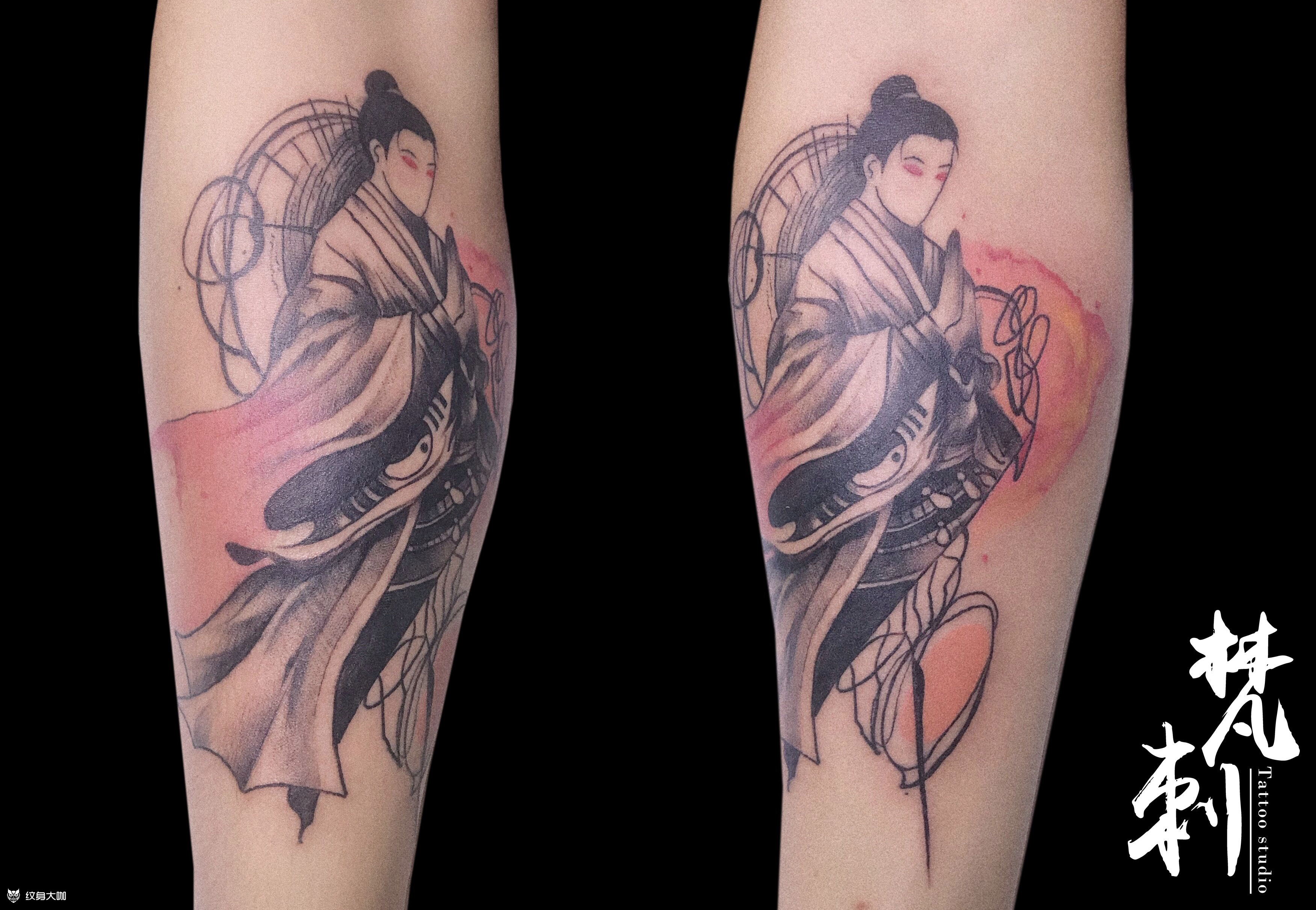 小道士_纹身图案手稿图片_李辣草的纹身作品集