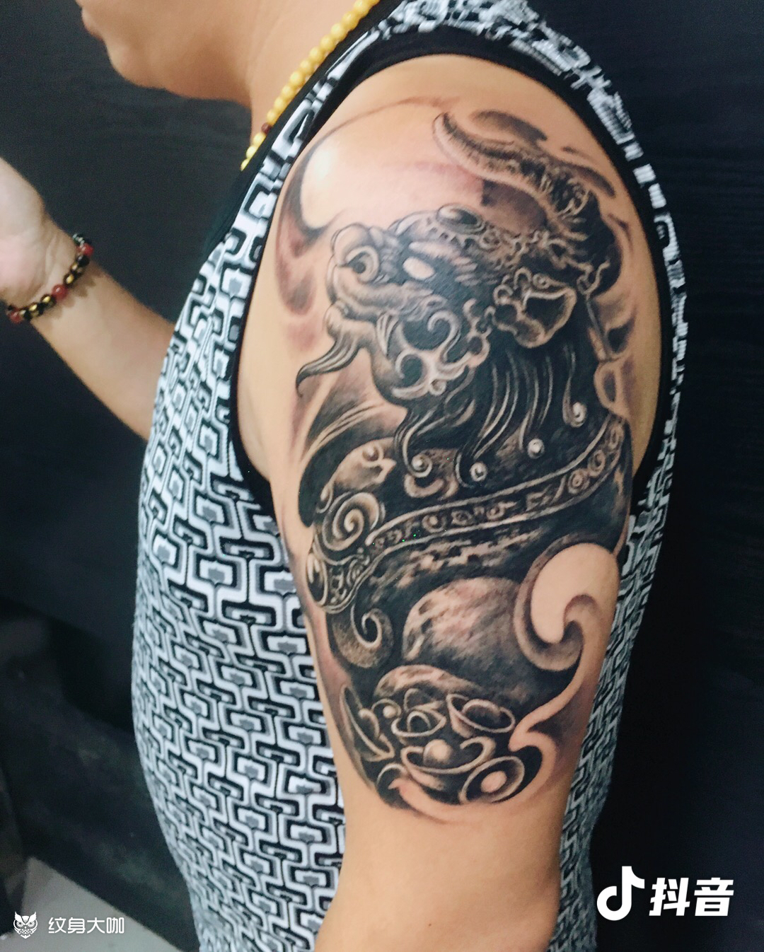 貔貅_纹身图案手稿图片_张敏的纹身作品集