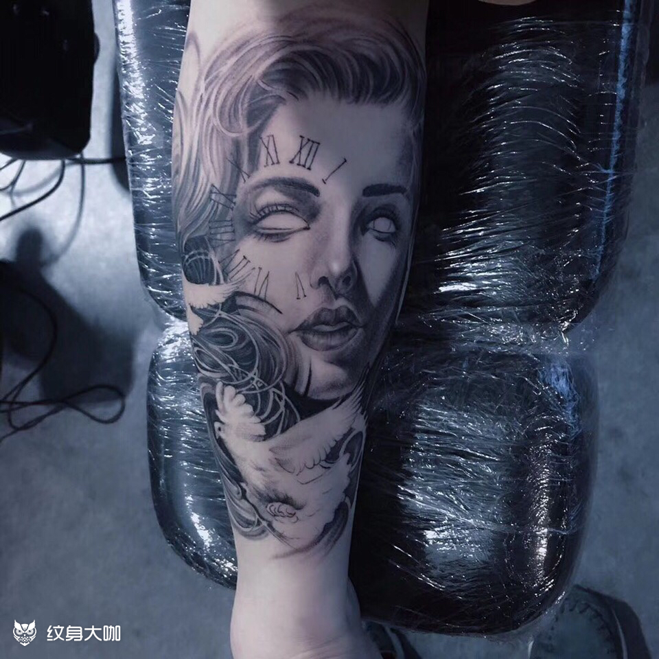 时间之窗_纹身图案手稿图片_李弗-烈火堂的纹身作品集