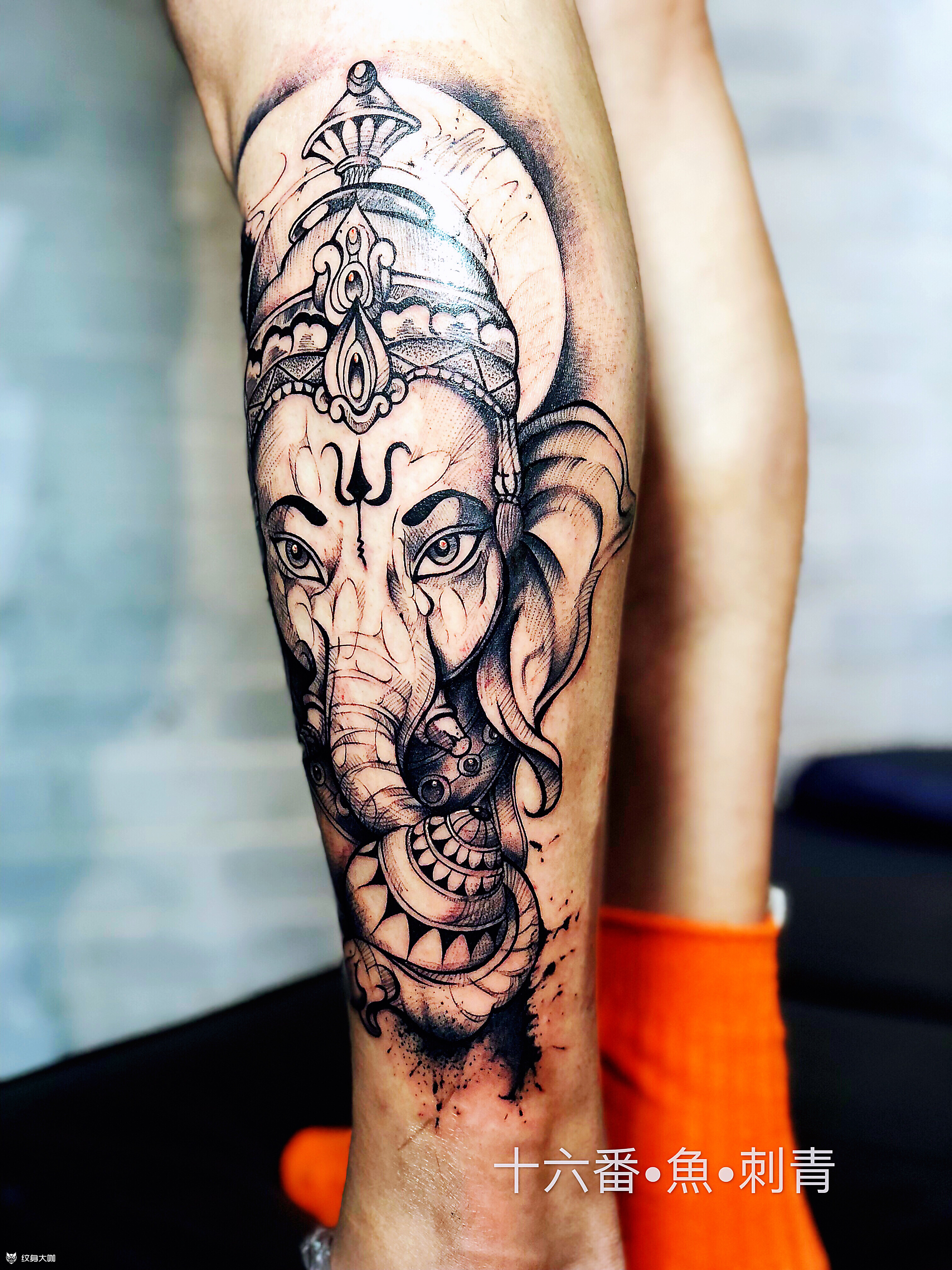 大象_纹身图案手稿图片_夏天 summer 的纹身作品集