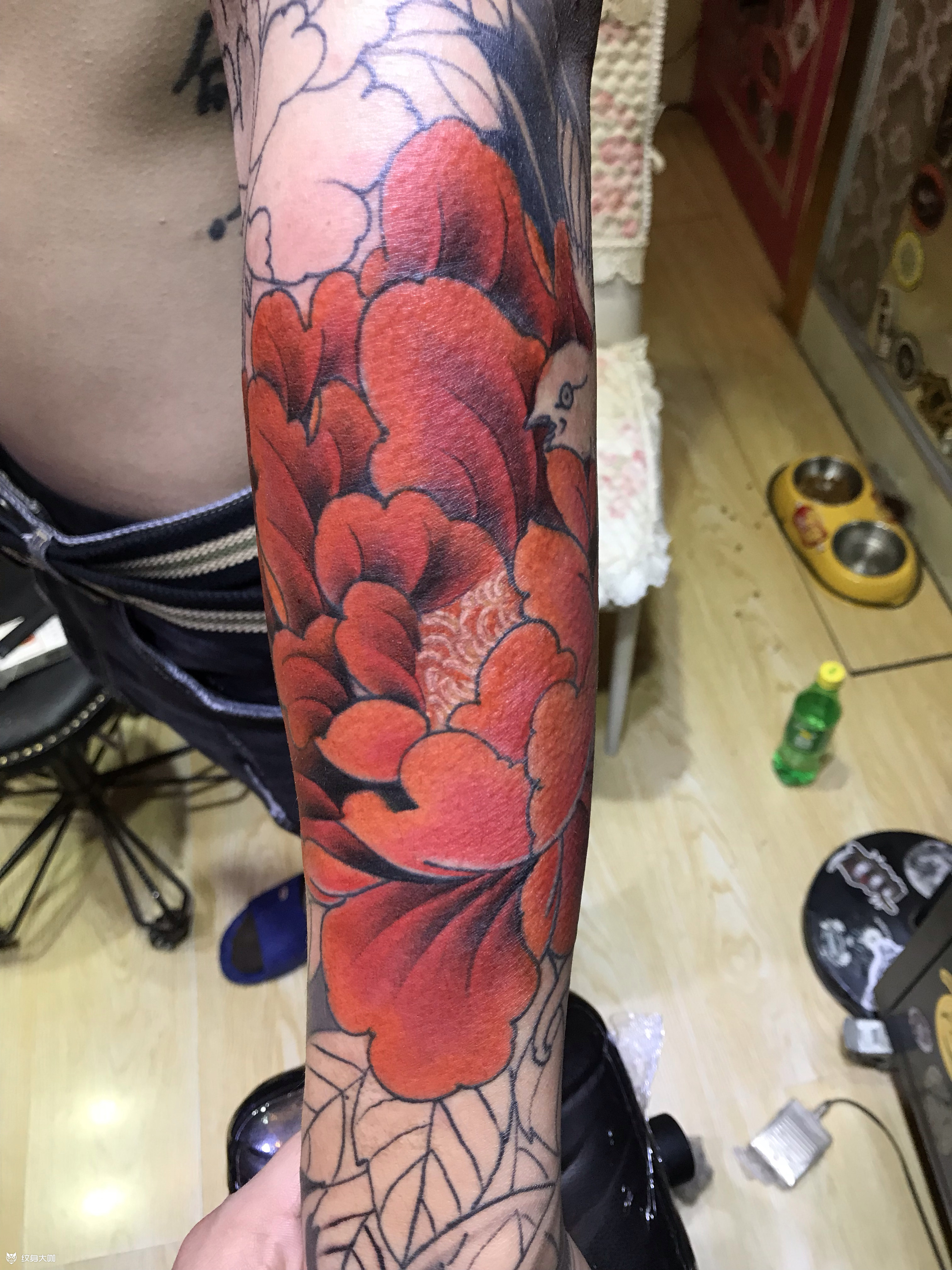牡丹花臂