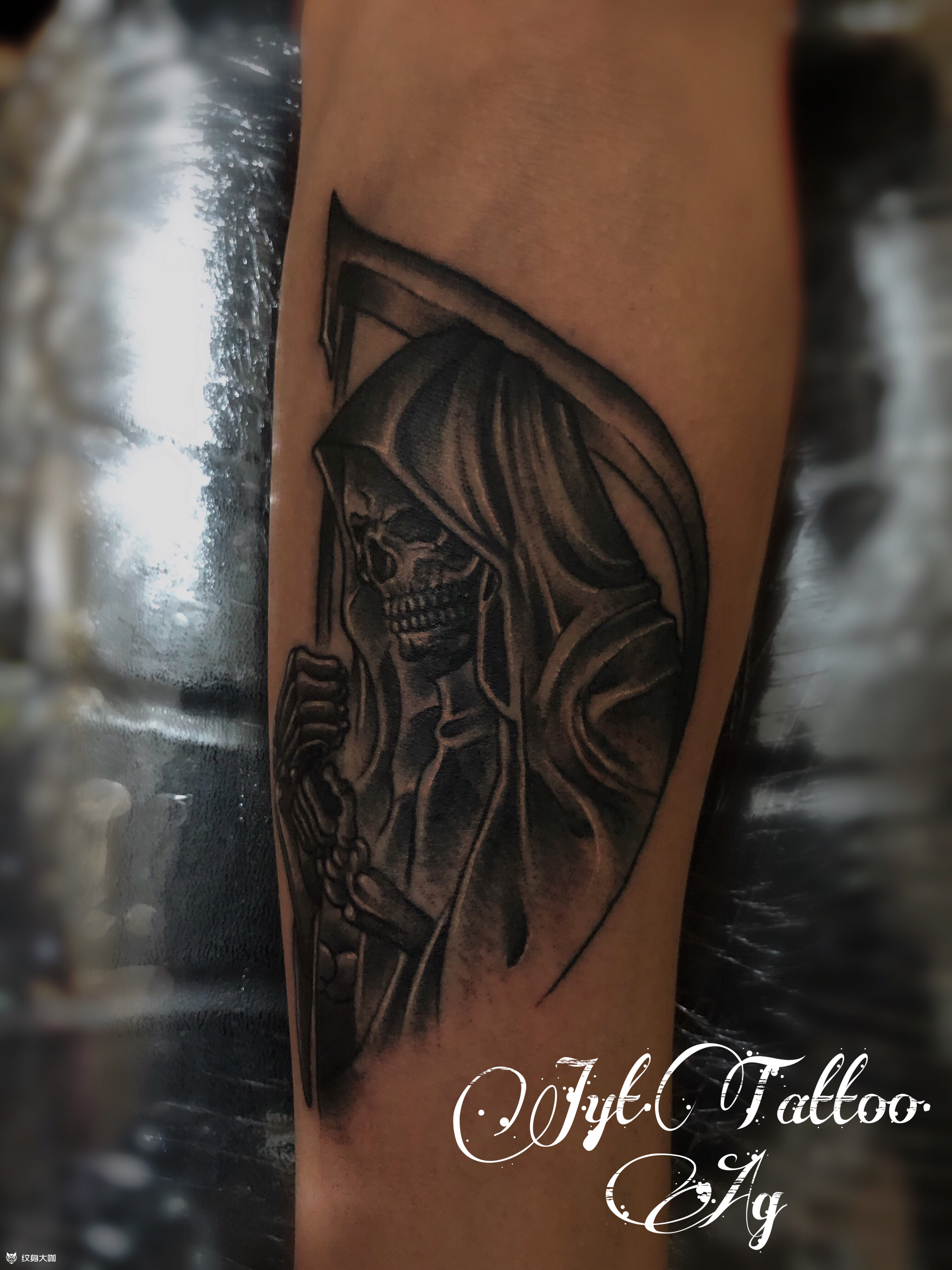 死神_纹身图案手稿图片_方希光的纹身作品集