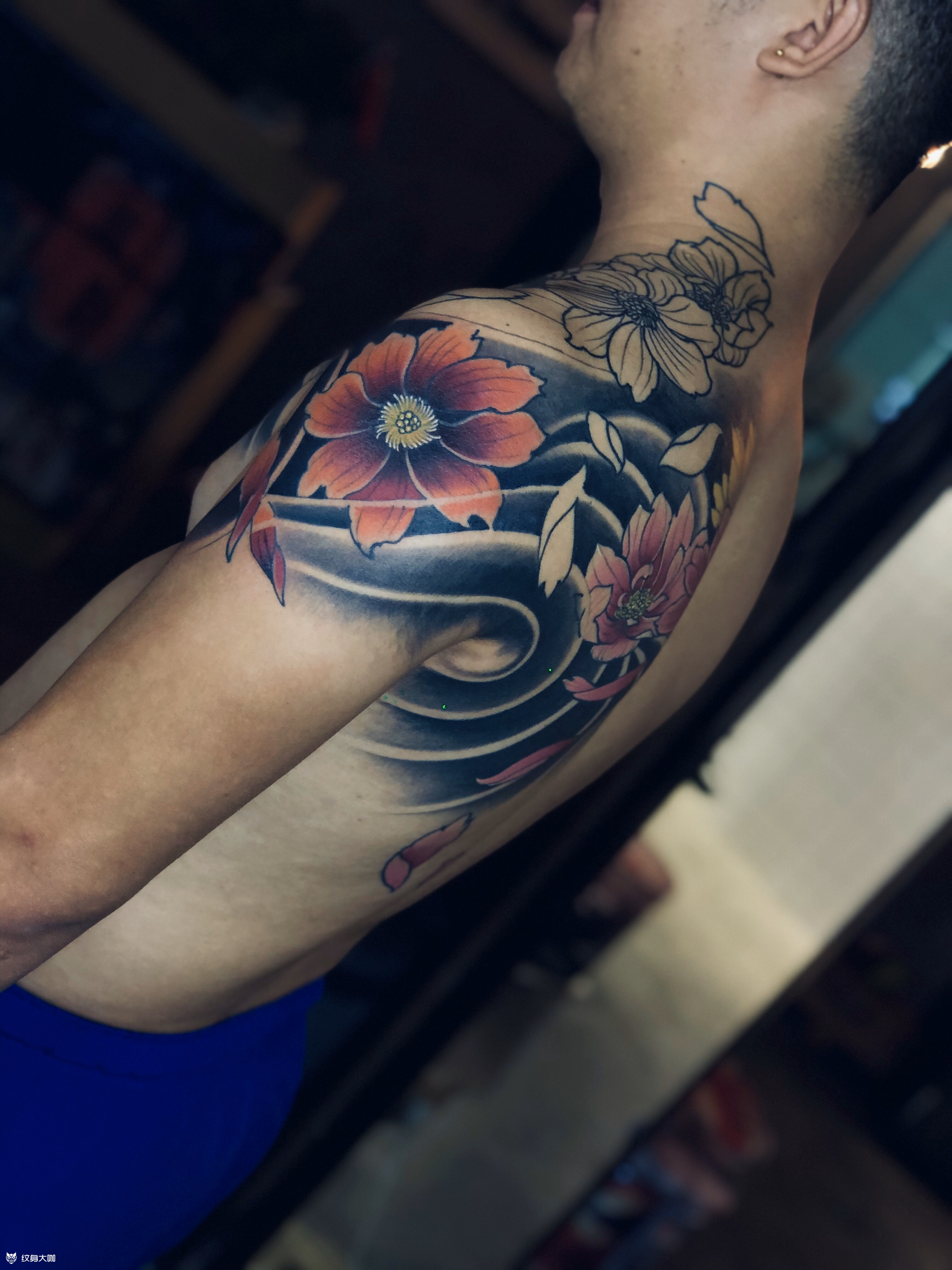 格桑花_纹身图案手稿图片_啊闹的纹身作品集