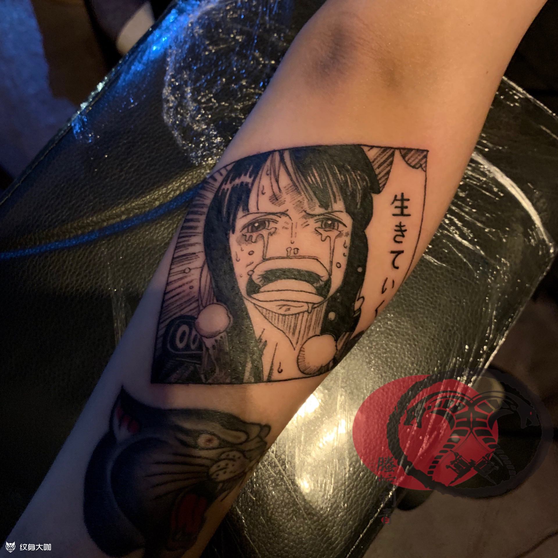 海贼王罗宾_纹身图案手稿图片_螣蛇的纹身作品集