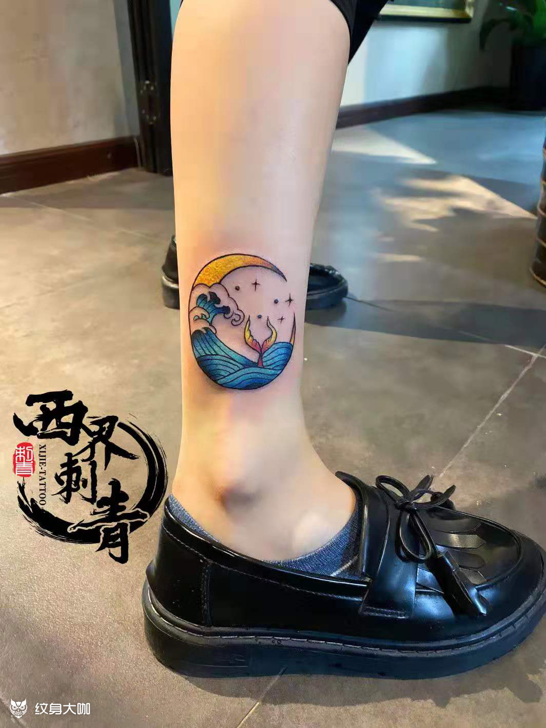 月亮_纹身图案手稿图片_燕郊西界的纹身作品集