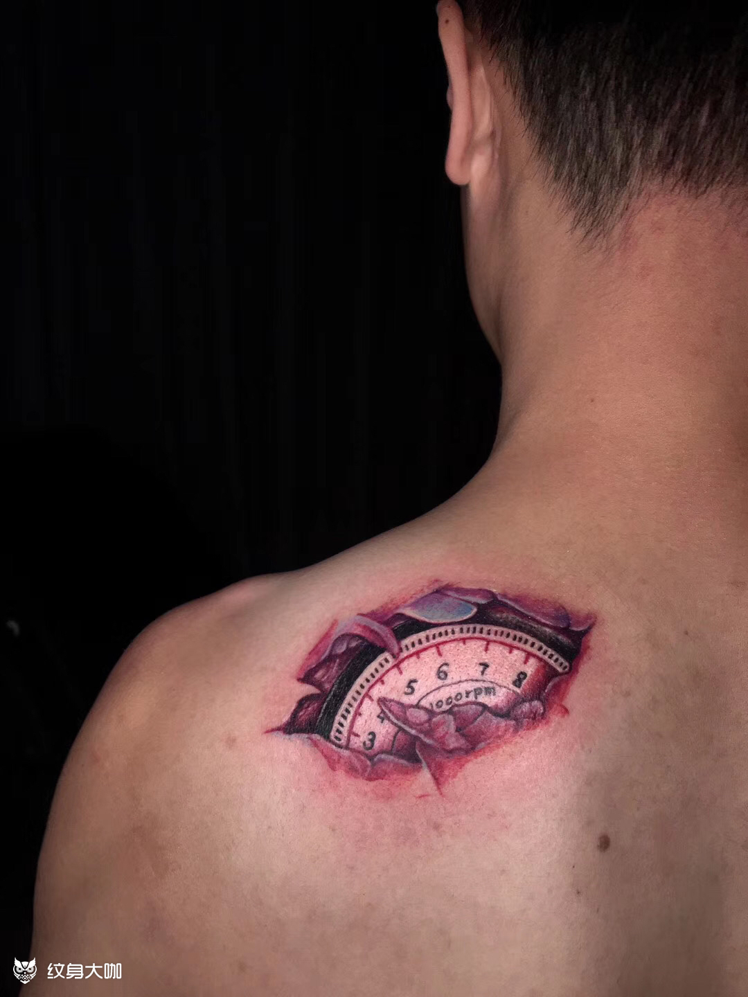 转速表_纹身图案手稿图片_张梦浩的纹身作品集