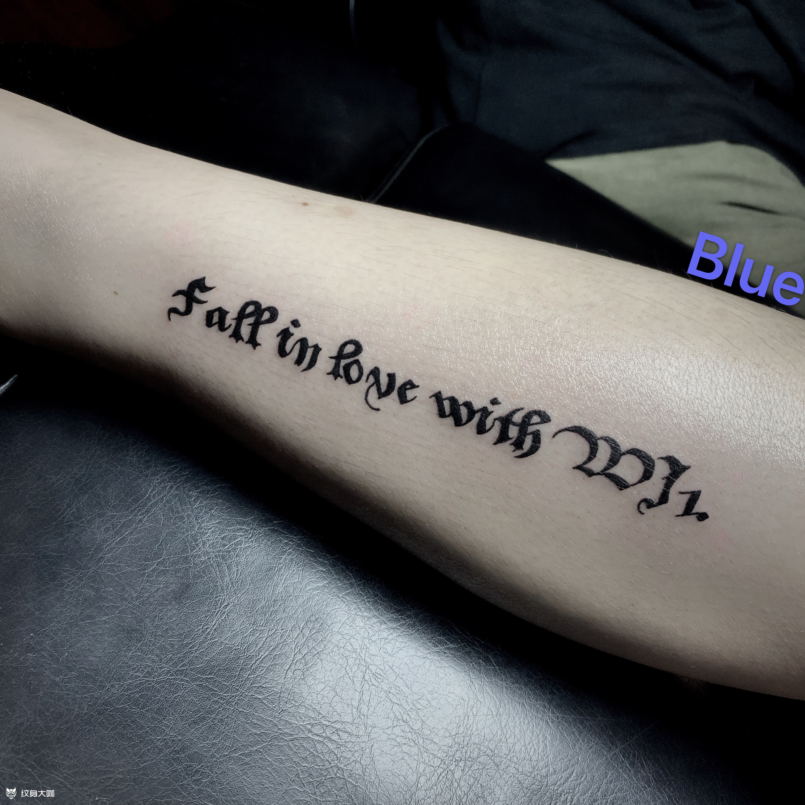 花体字_纹身图案手稿图片_blue的纹身作品集