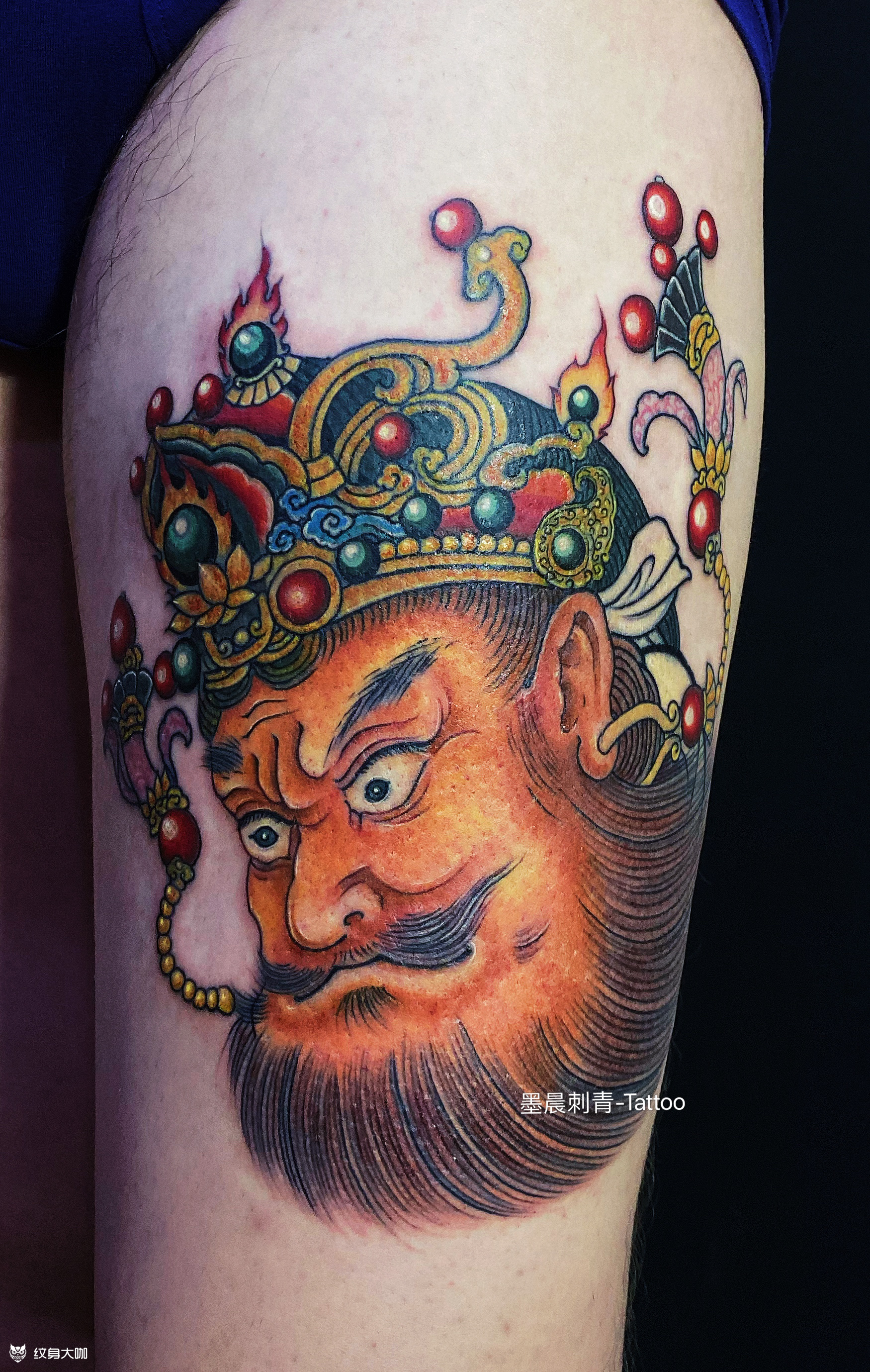 天王_纹身图案手稿图片_墨晨的纹身作品集