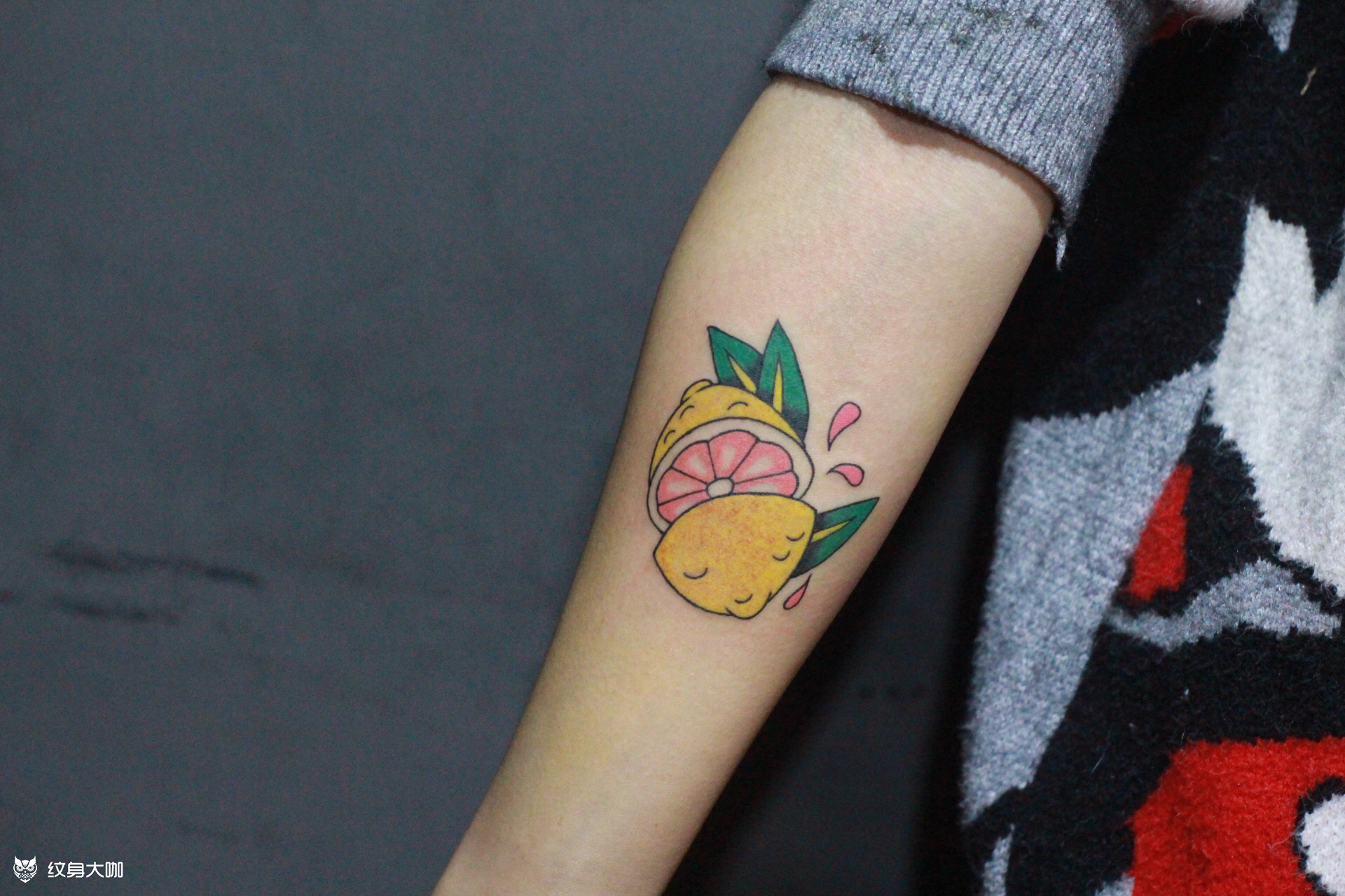 橙子_纹身图案手稿图片_张宇的纹身作品集