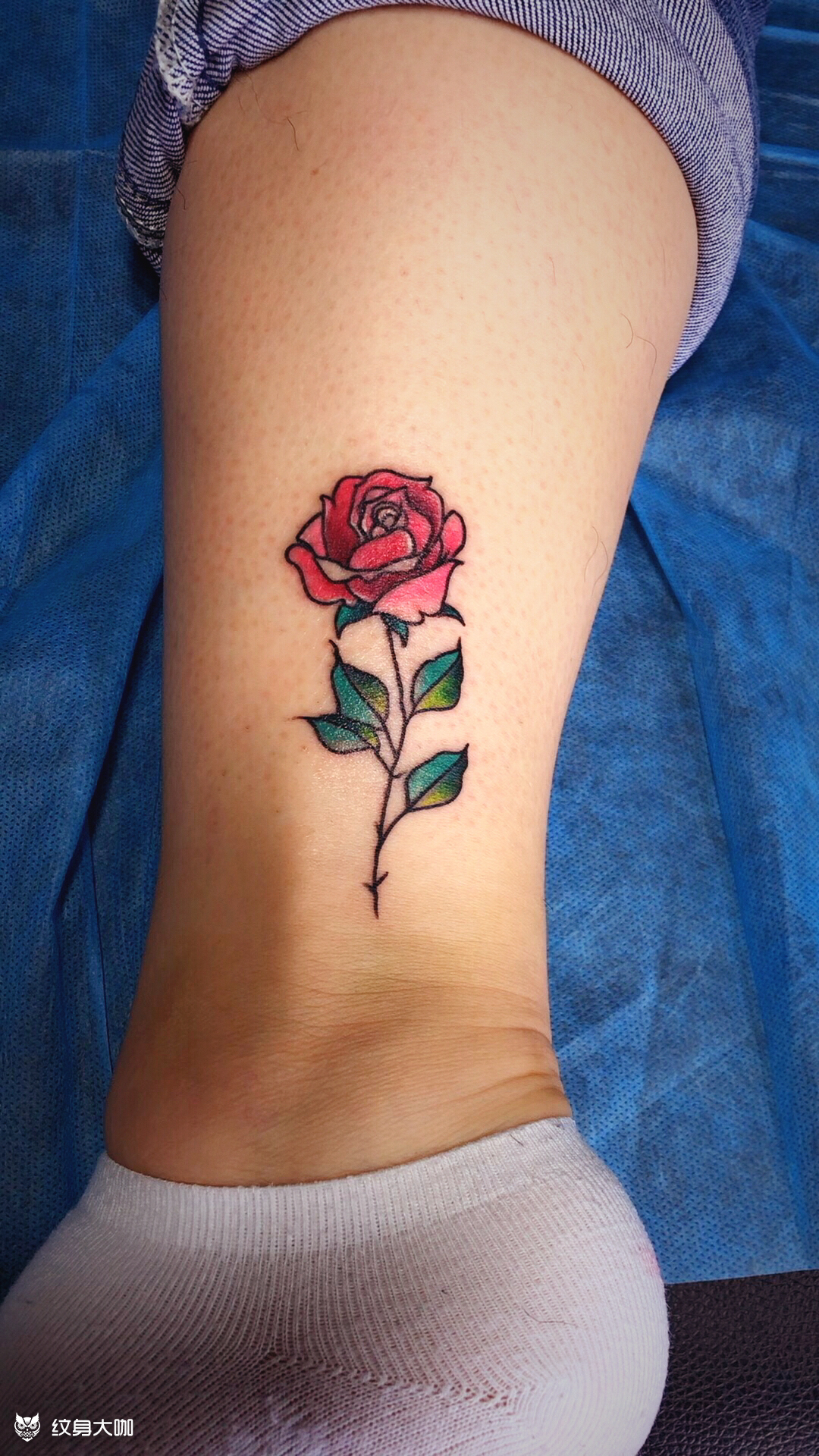 玫瑰花_纹身图案手稿图片_大双哥的纹身作品集