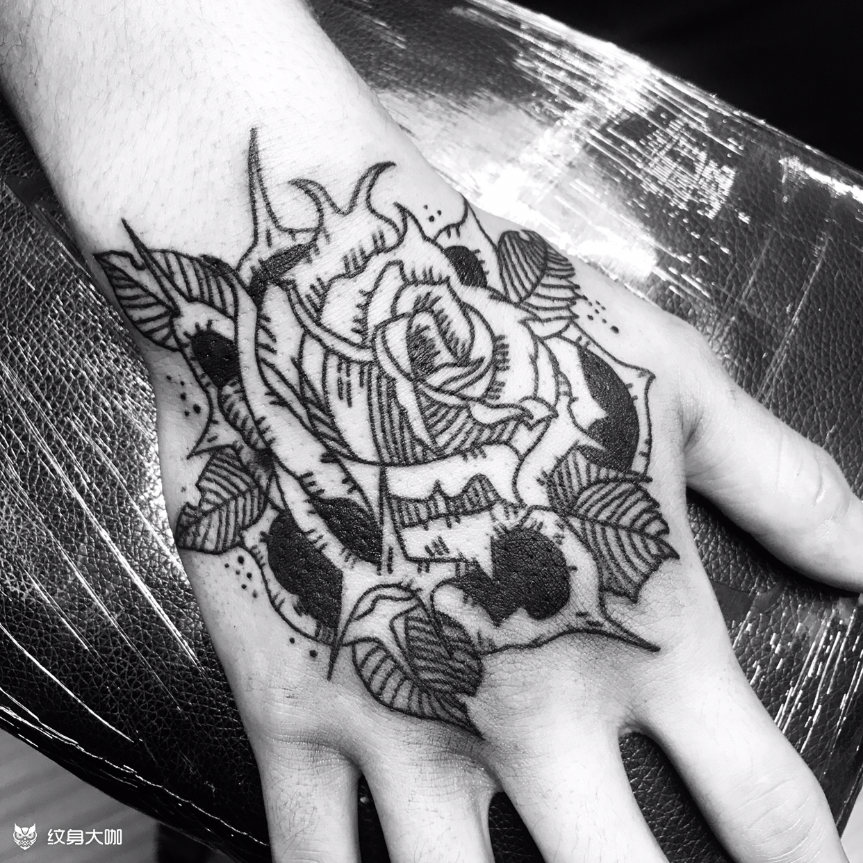 玫瑰花_纹身图案手稿图片_苏陈敏的纹身作品集