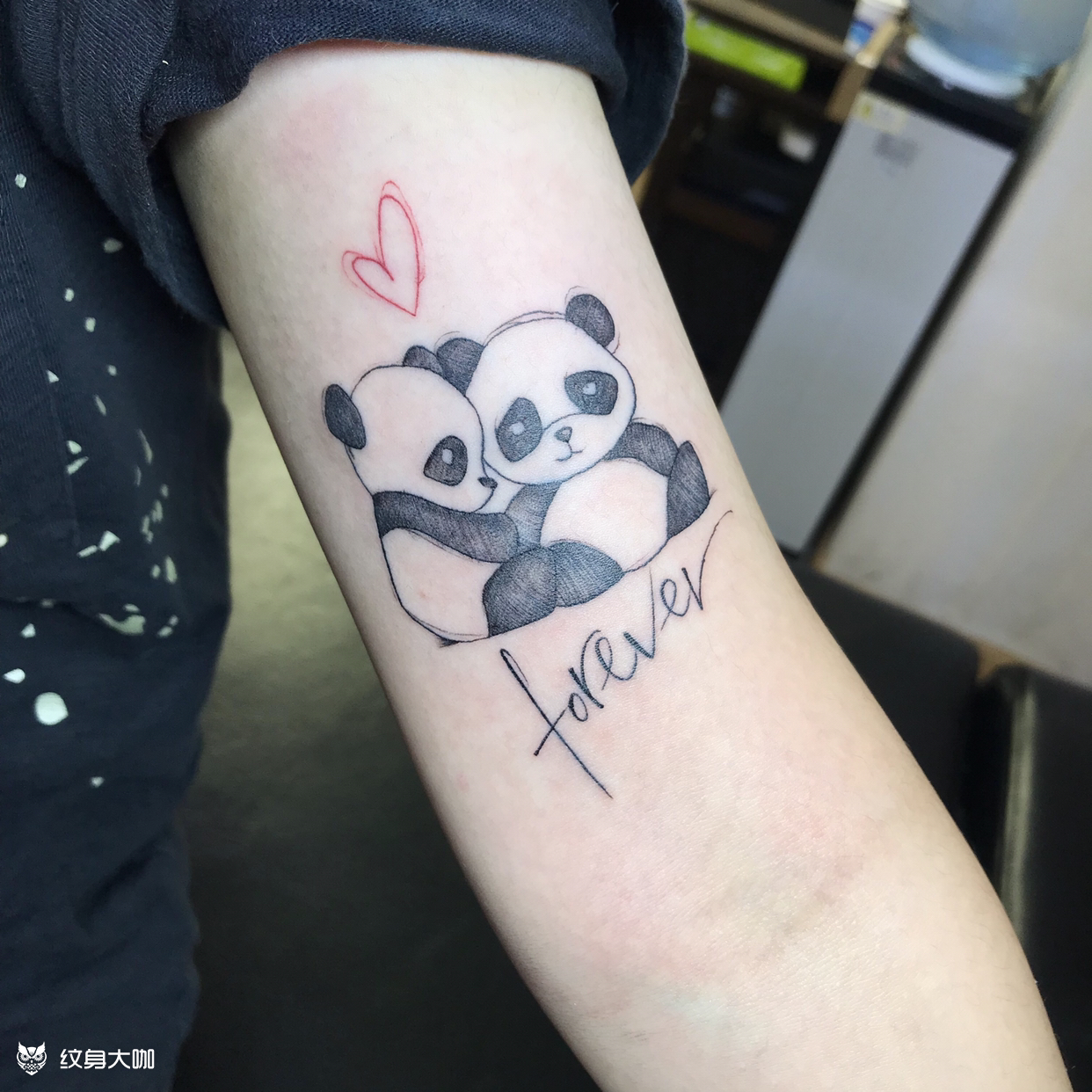 熊猫_纹身图案手稿图片_苏陈敏的纹身作品集