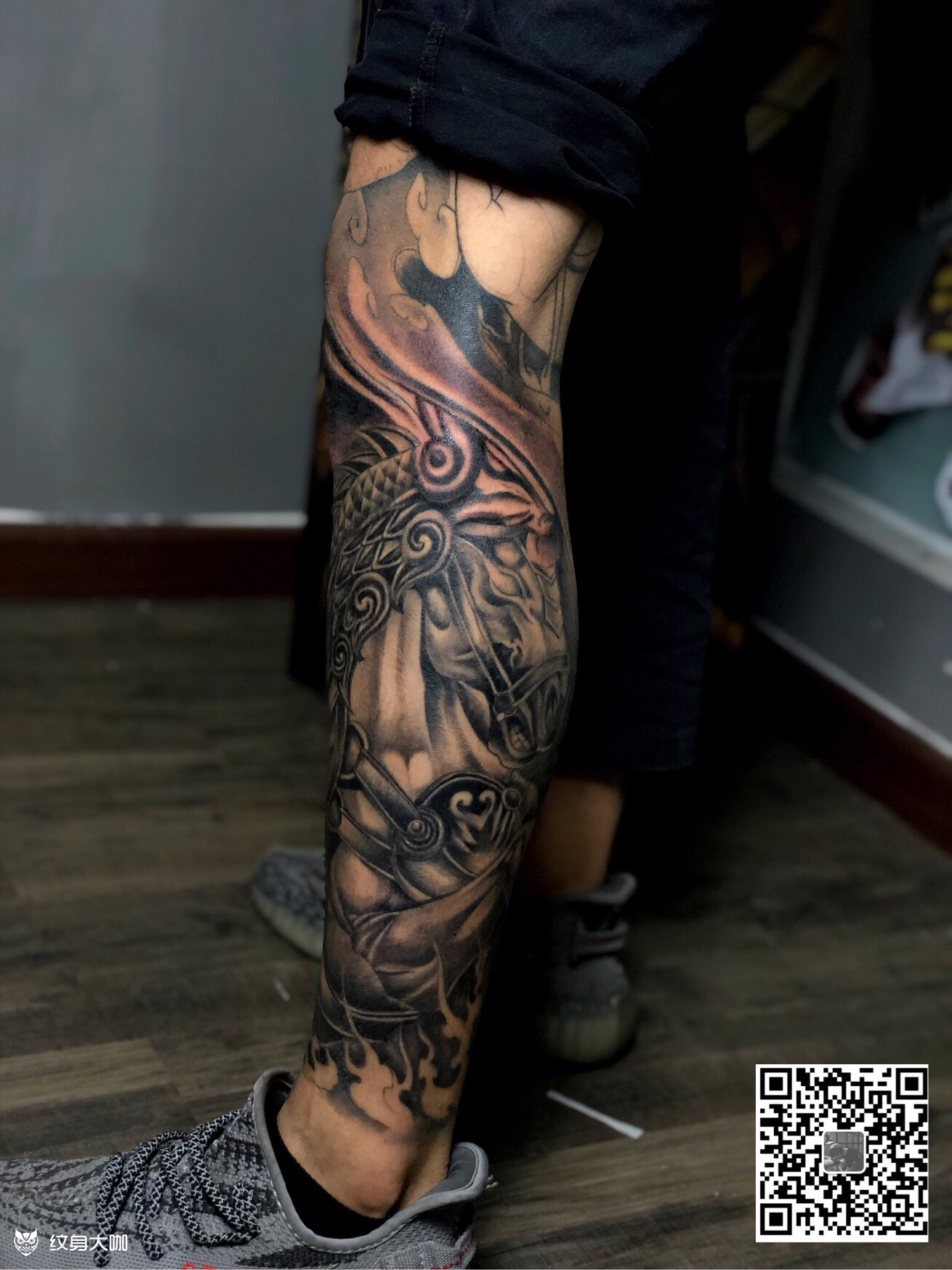 恢复好的战马_纹身图案手稿图片_lin的纹身作品集