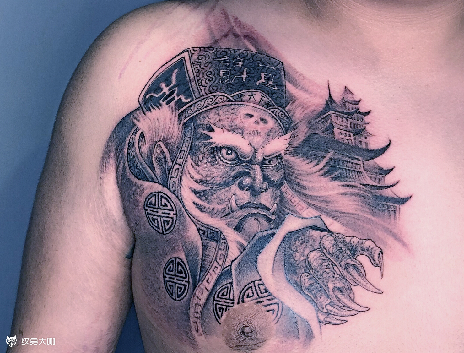 黑无常_纹身图案手稿图片_ kk的纹身作品集