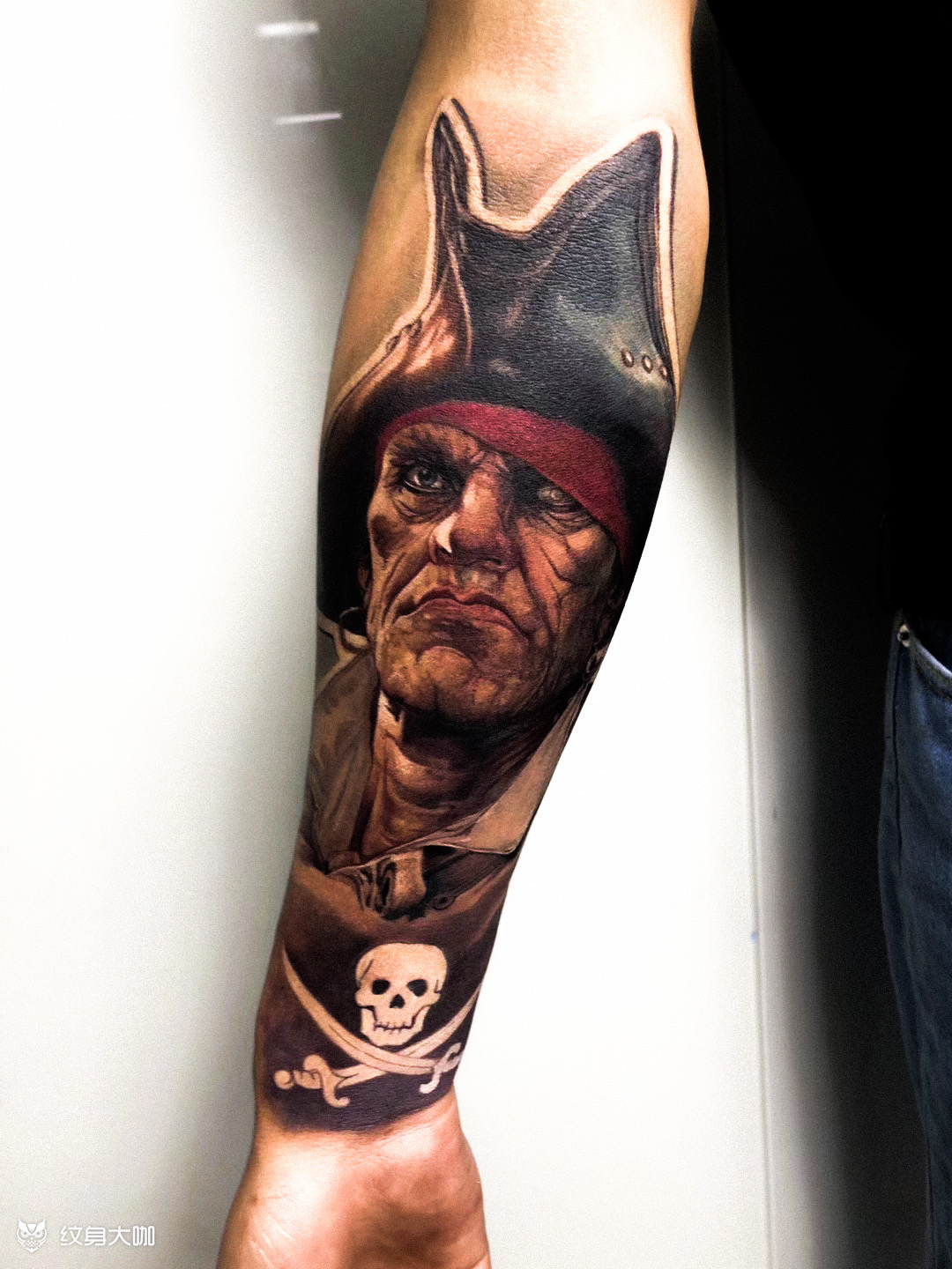 海盗_纹身图案手稿图片_张斌的纹身作品集