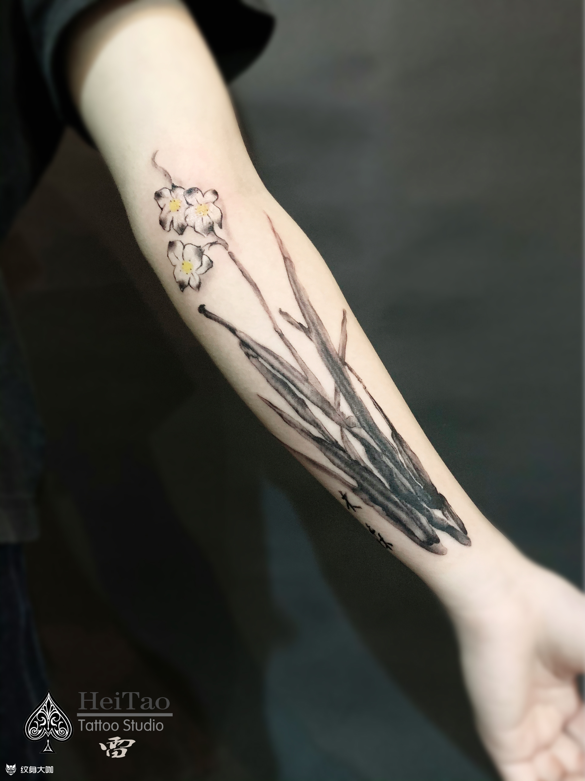 纹身水仙啥意义图片