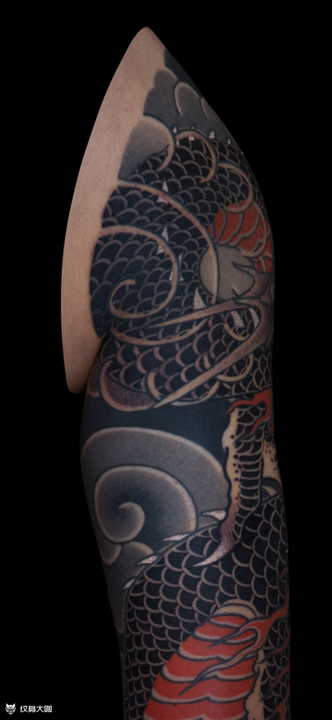 老传统神龙花臂61唐龙毛毛 _纹身吧社区 - 纹身大咖