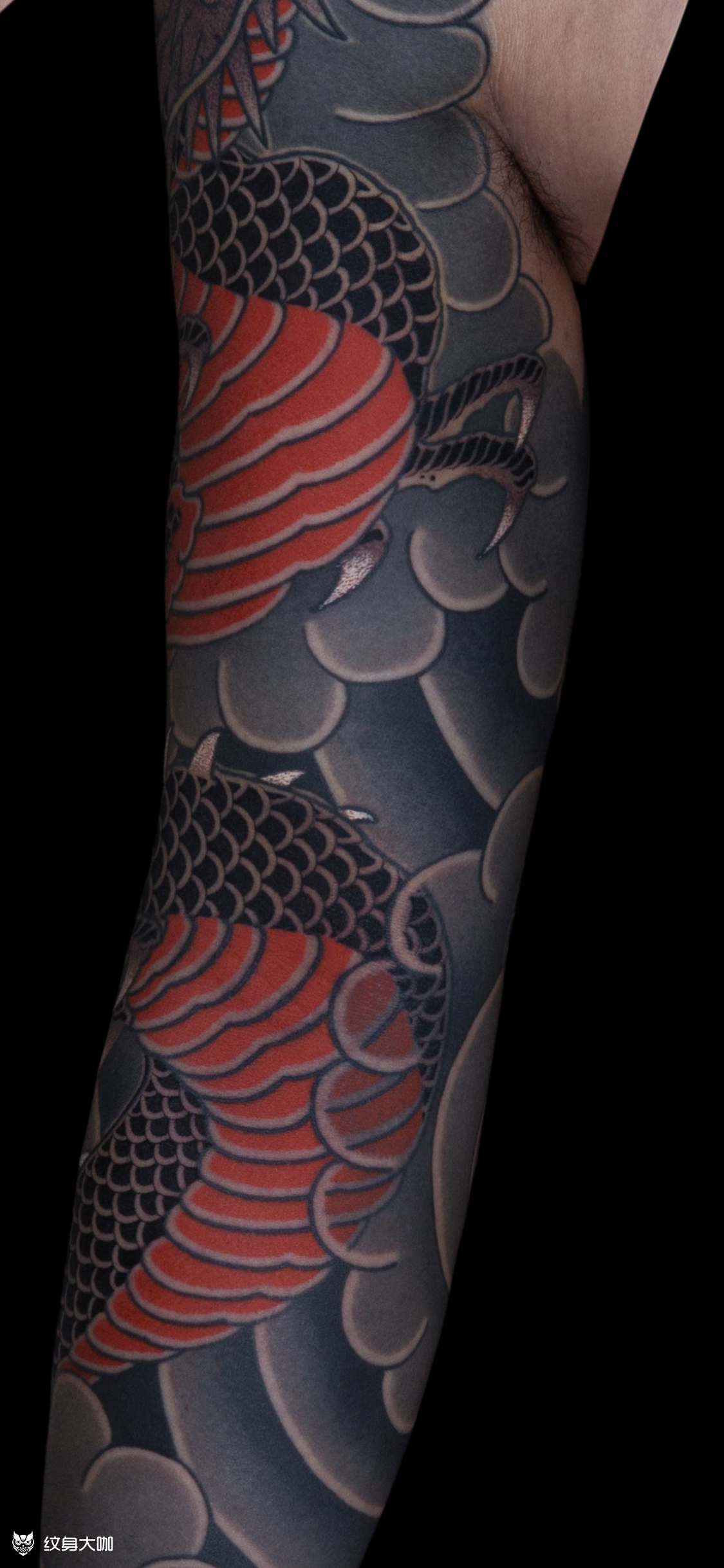 老传统神龙花臂61唐龙毛毛 _纹身吧社区 - 纹身大咖