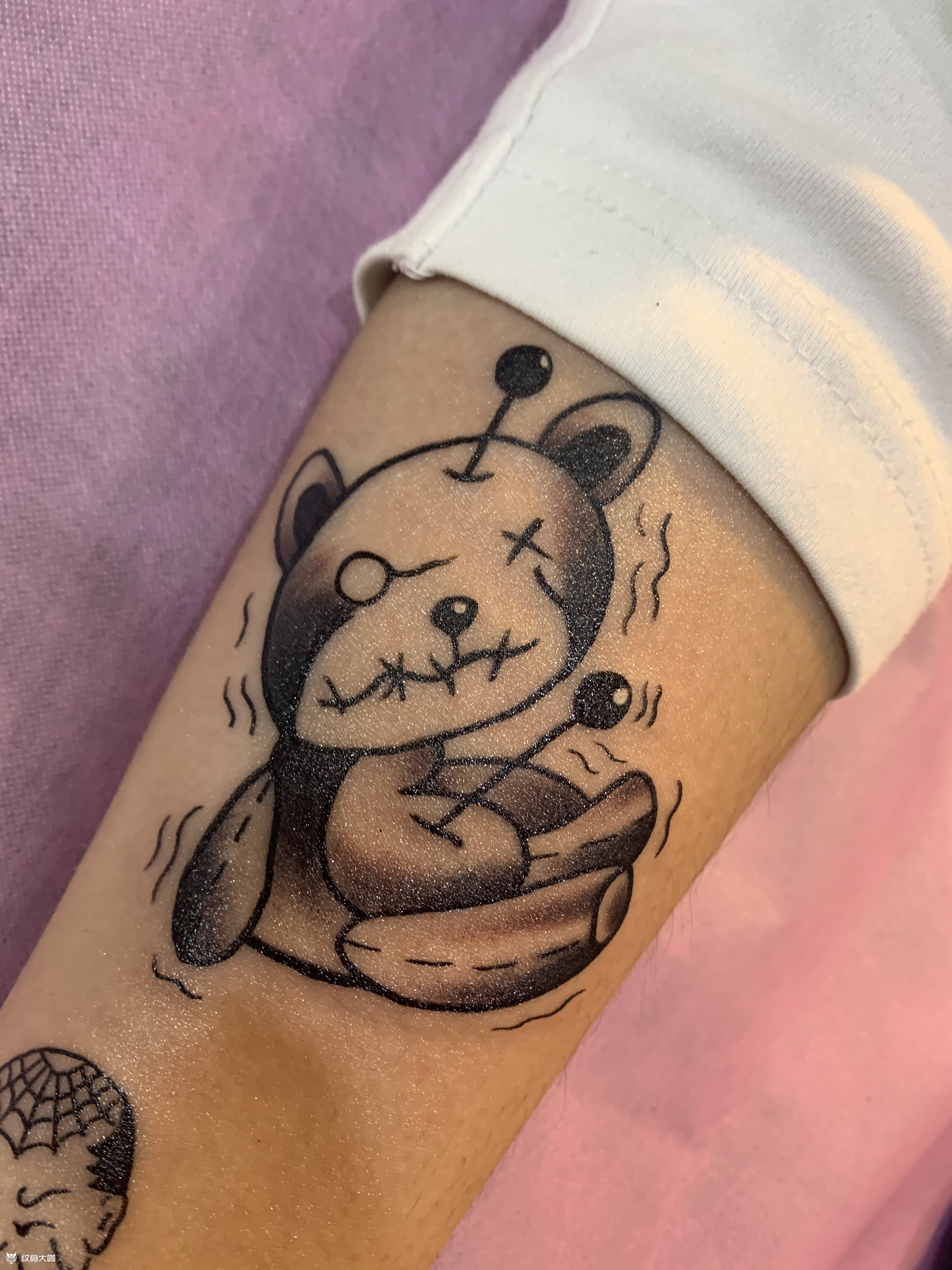 小熊_纹身图案手稿图片_白水的纹身作品集