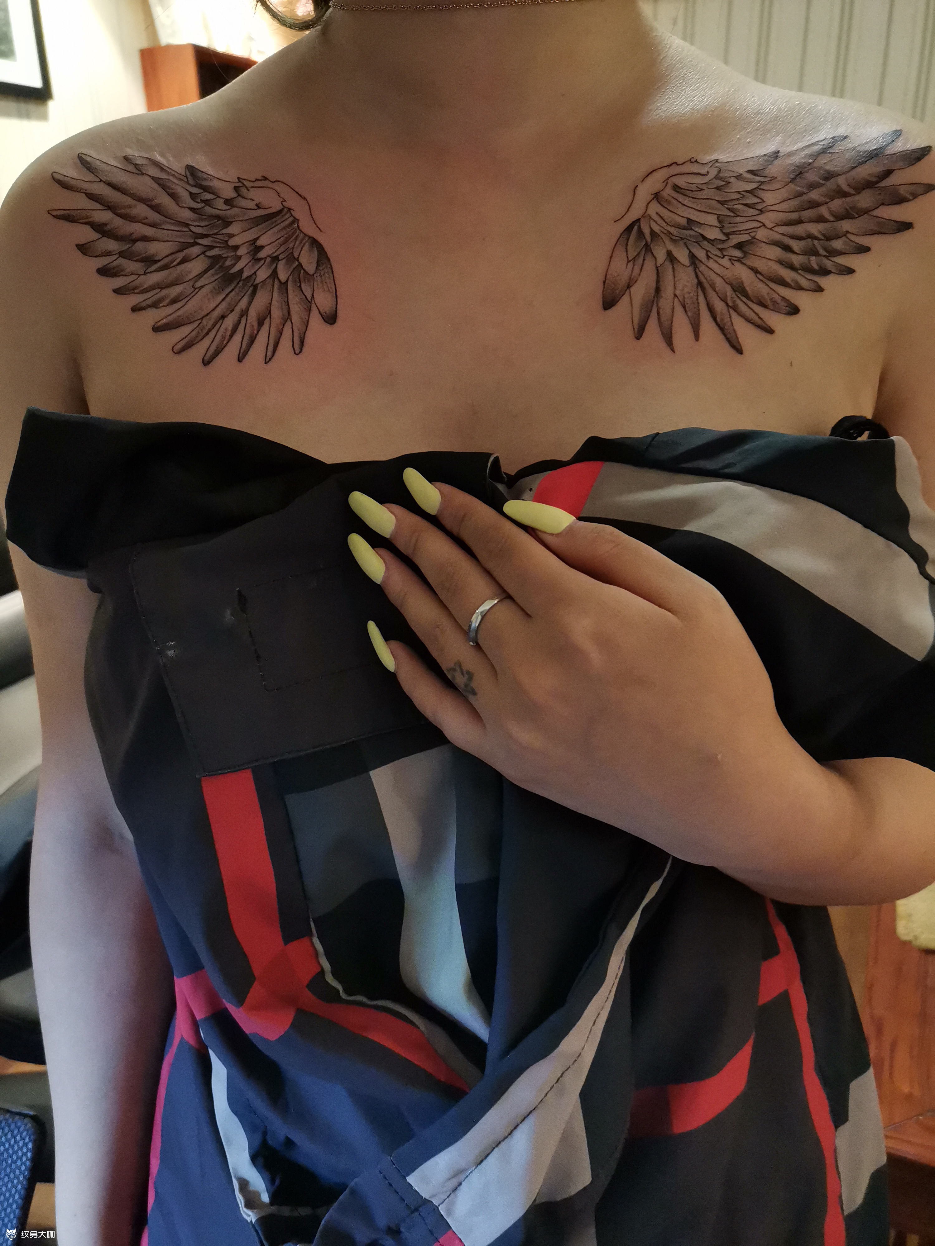 翅膀_纹身图案手稿图片_k tattoo招学徒的纹身作品集