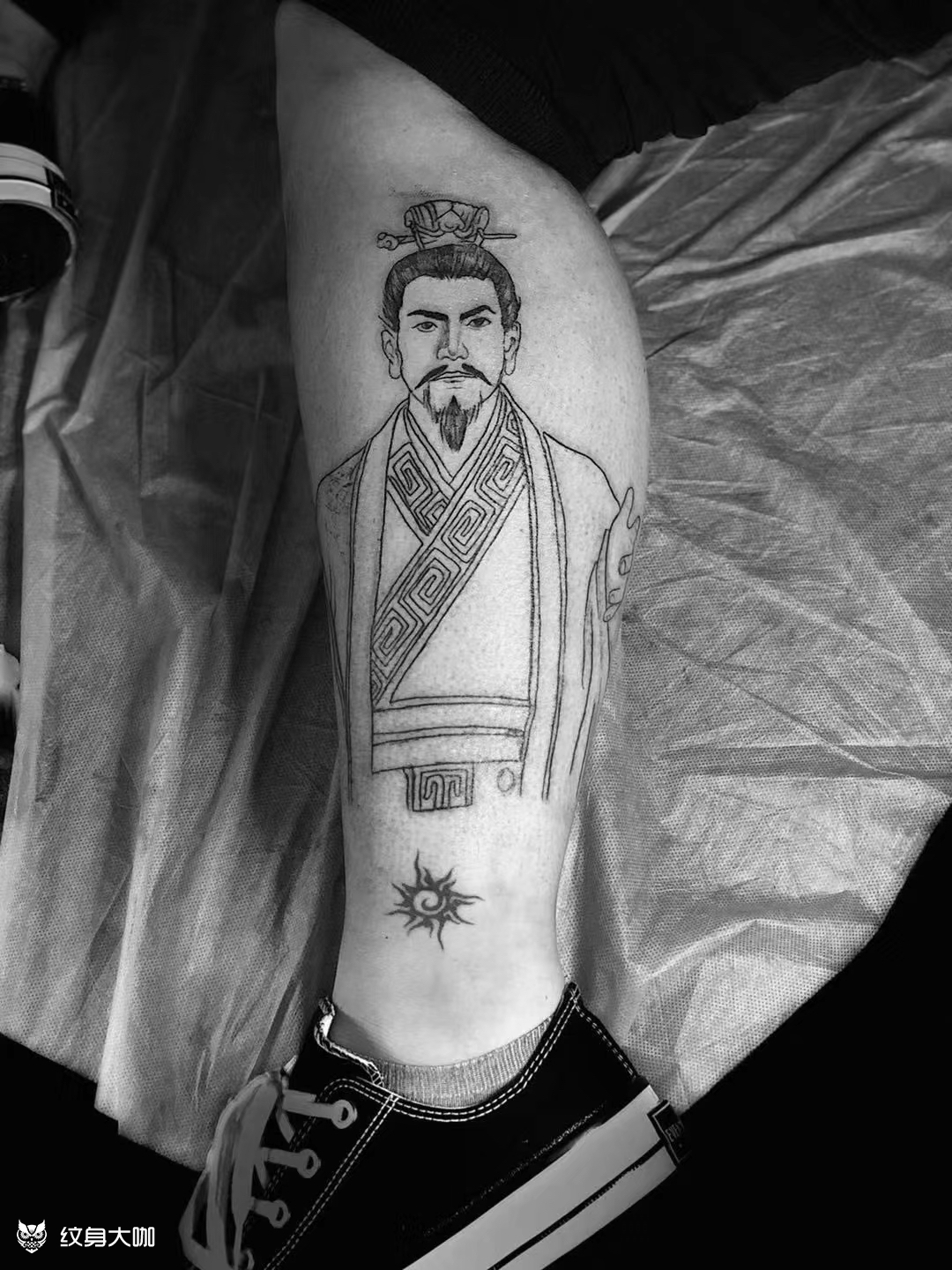 刘备_纹身图案手稿图片_k tattoo招学徒的纹身作品集