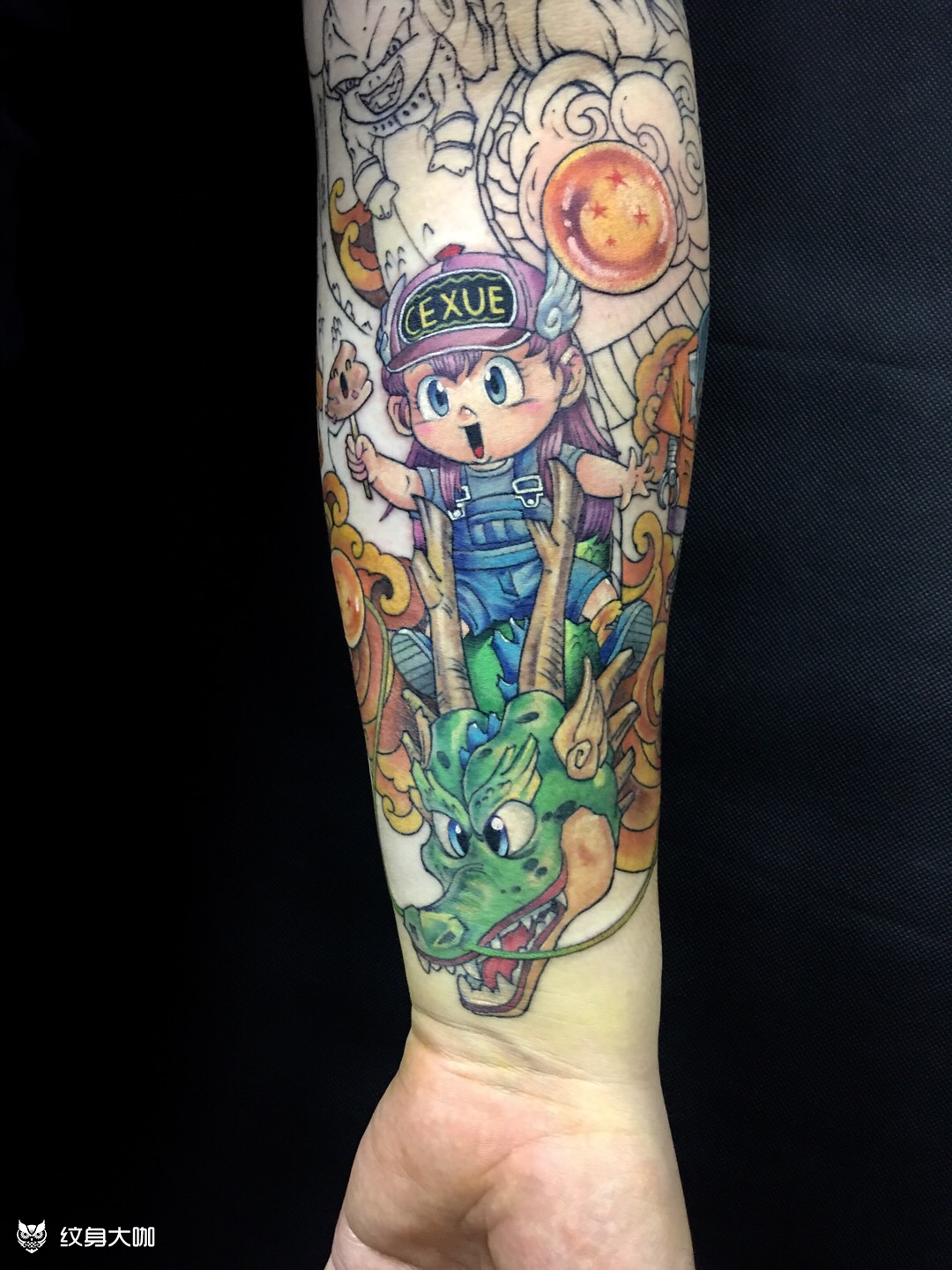 阿拉蕾_纹身图案手稿图片_辛师傅的纹身作品集