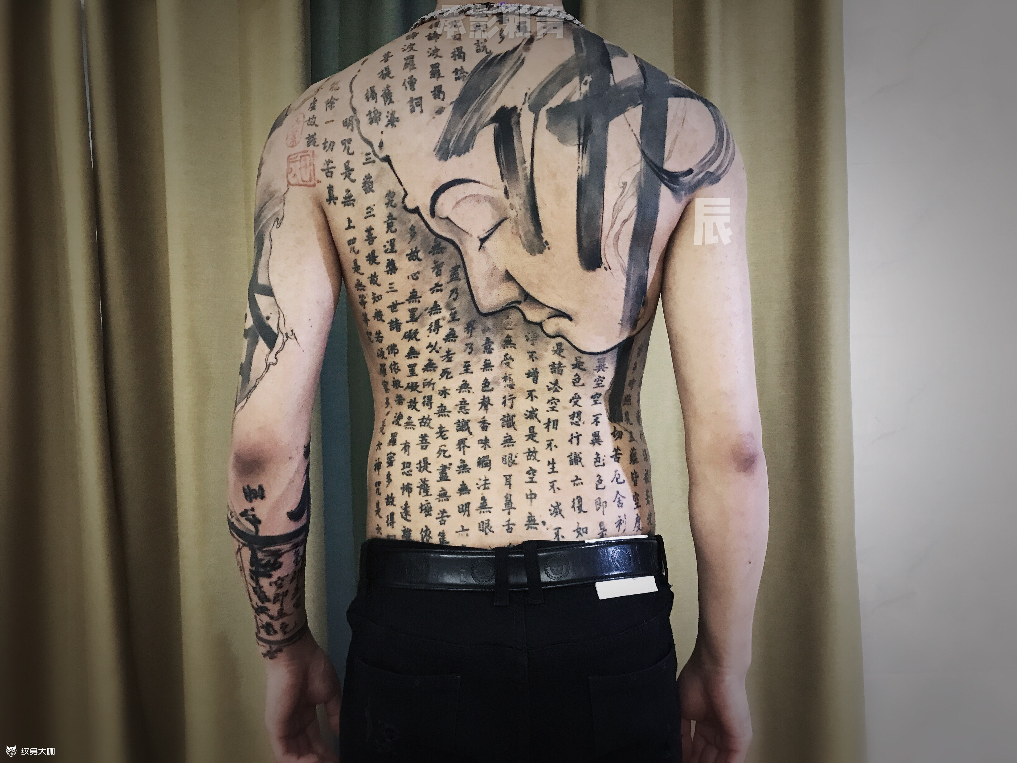 佛语_纹身图案手稿图片_郑辰的纹身作品集
