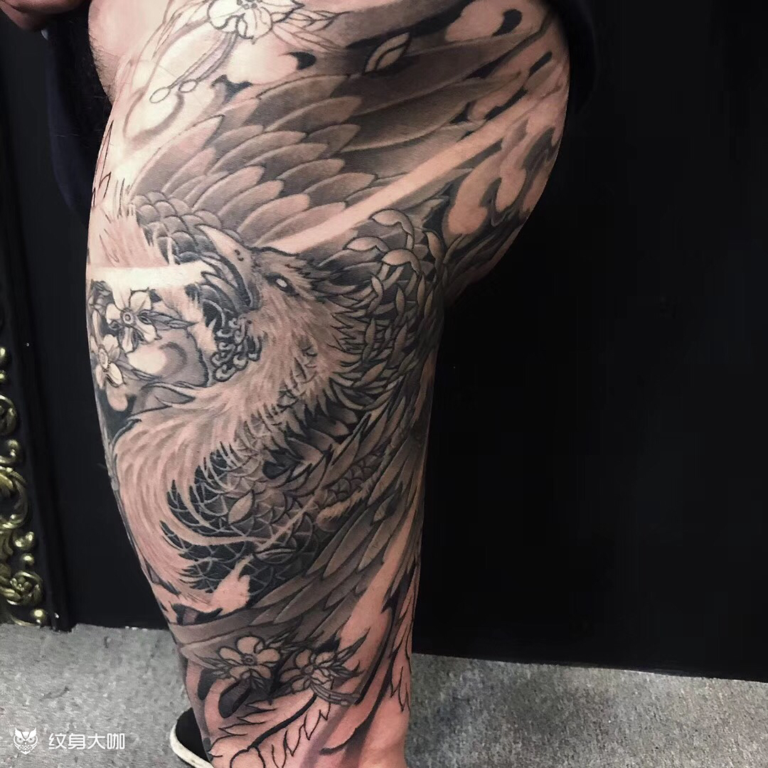凤凰_纹身图案手稿图片_tattoo 一ep的纹身作品集