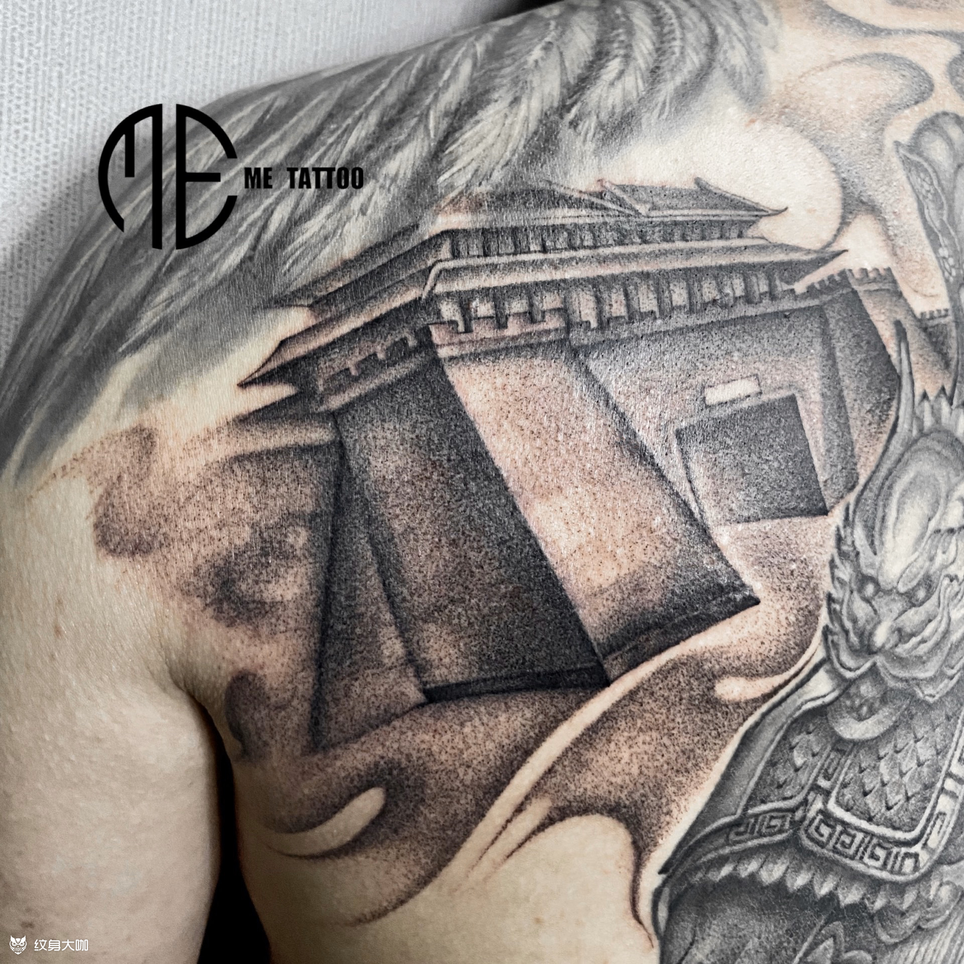 固若金汤_纹身图案手稿图片_么远的纹身作品集