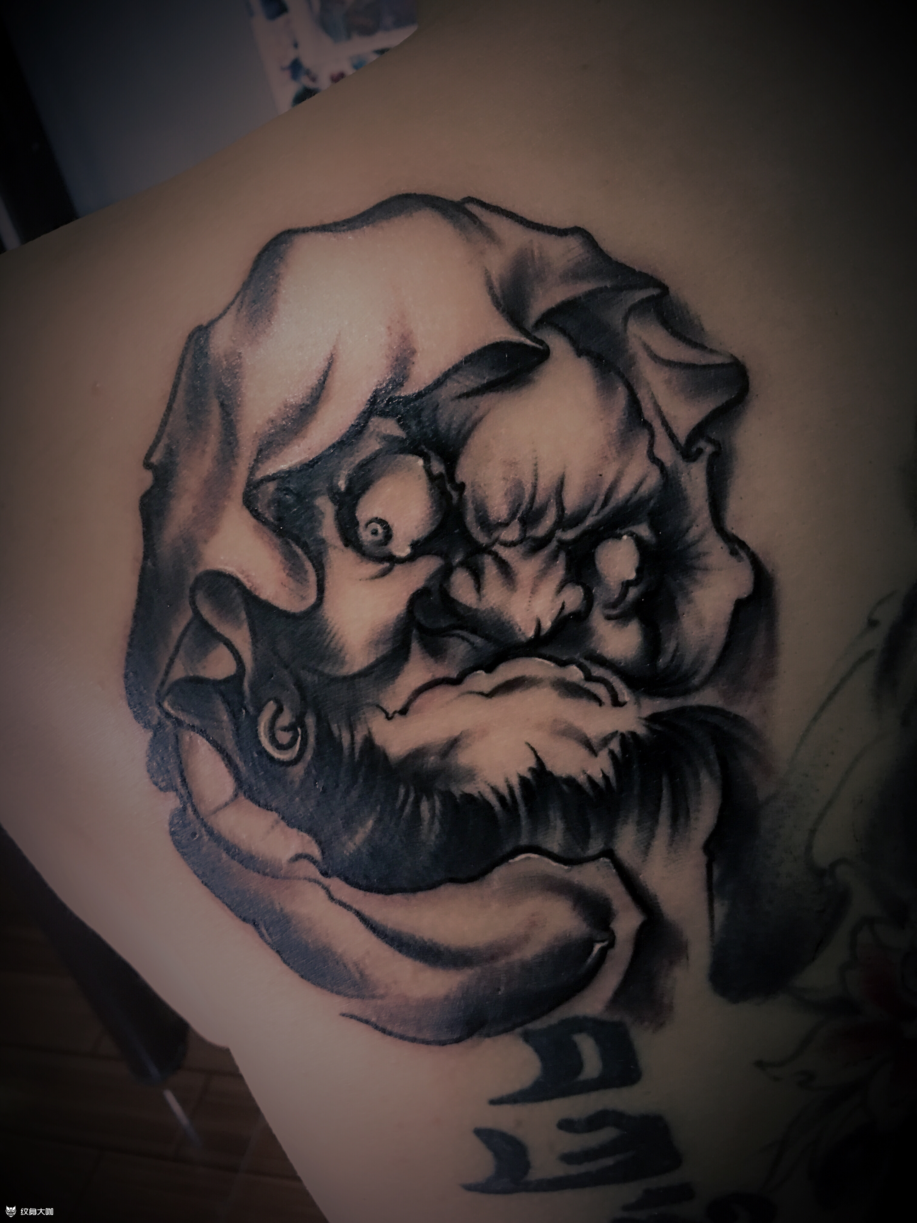 达摩_纹身图案手稿图片_苦竹ink_ds凌辉的纹身作品集