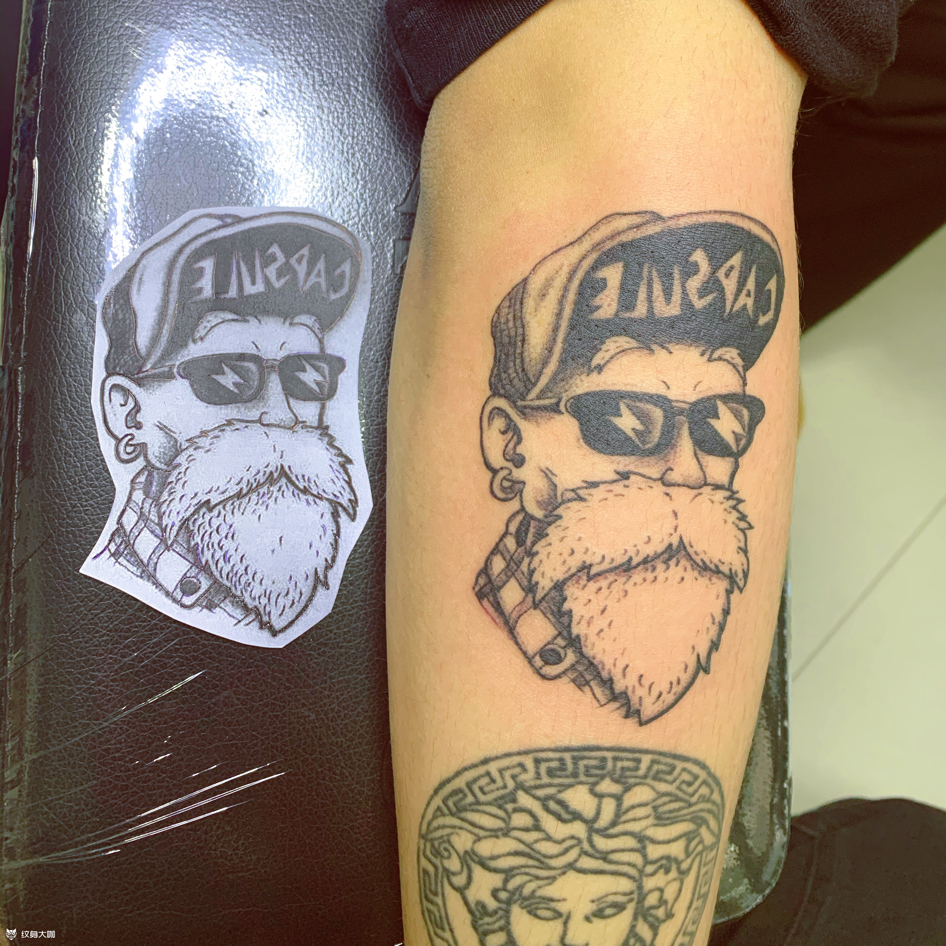 龟仙人_纹身图案手稿图片_青云刺的纹身作品集