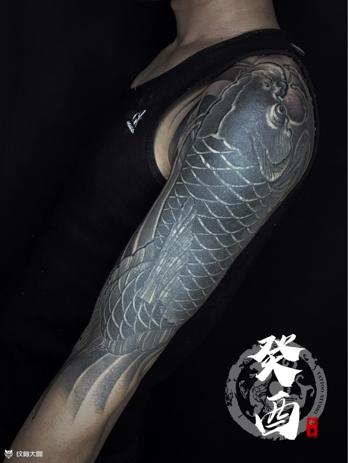 遮盖_纹身图案手稿图片_癸酉的纹身作品集