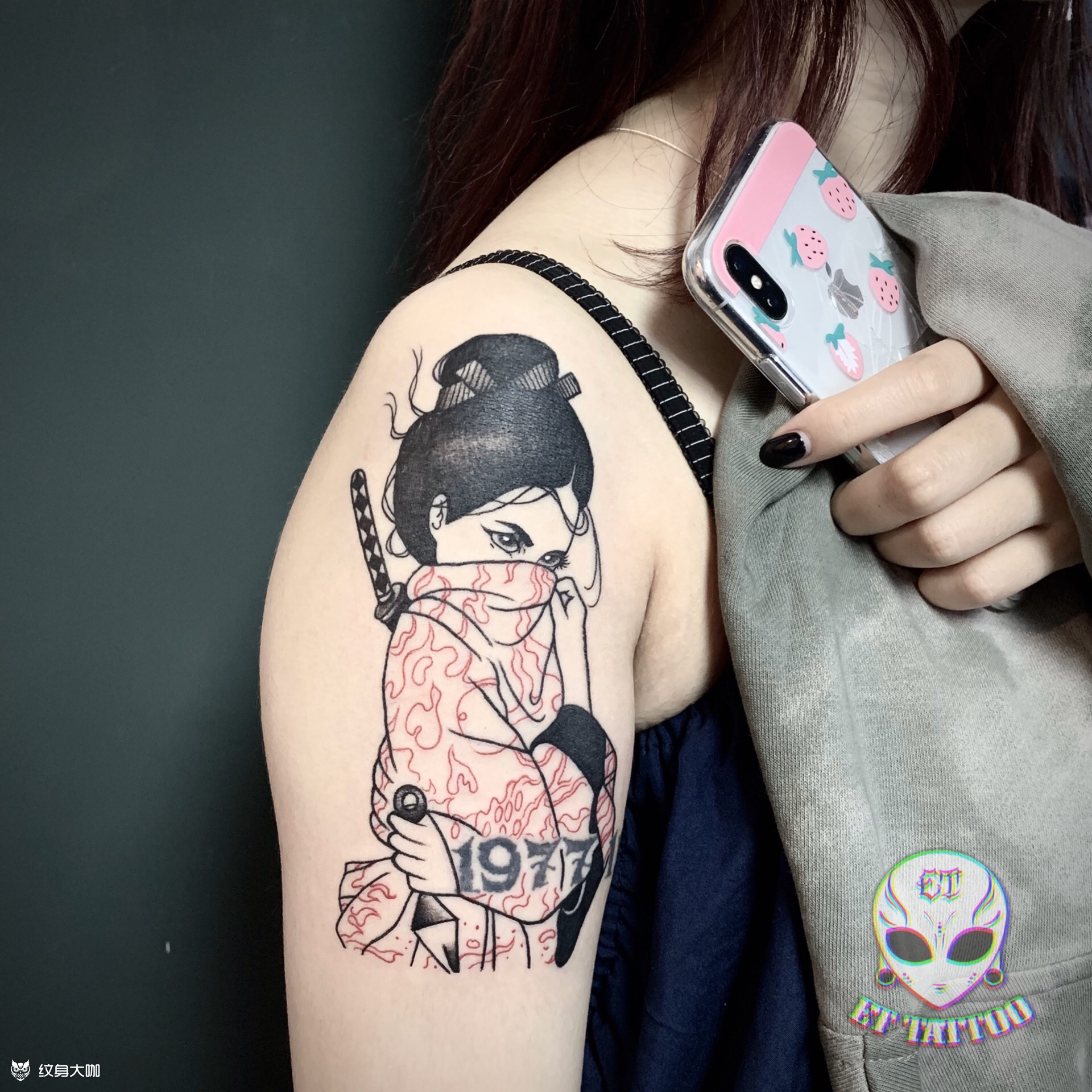 日系小艺妓_纹身图案手稿图片_et tattoo的纹身作品集