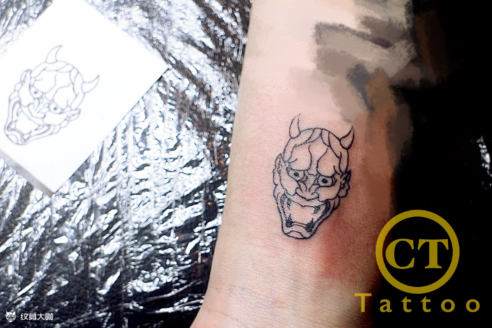 迷你般若_纹身图案手稿图片_冯琳的纹身作品集