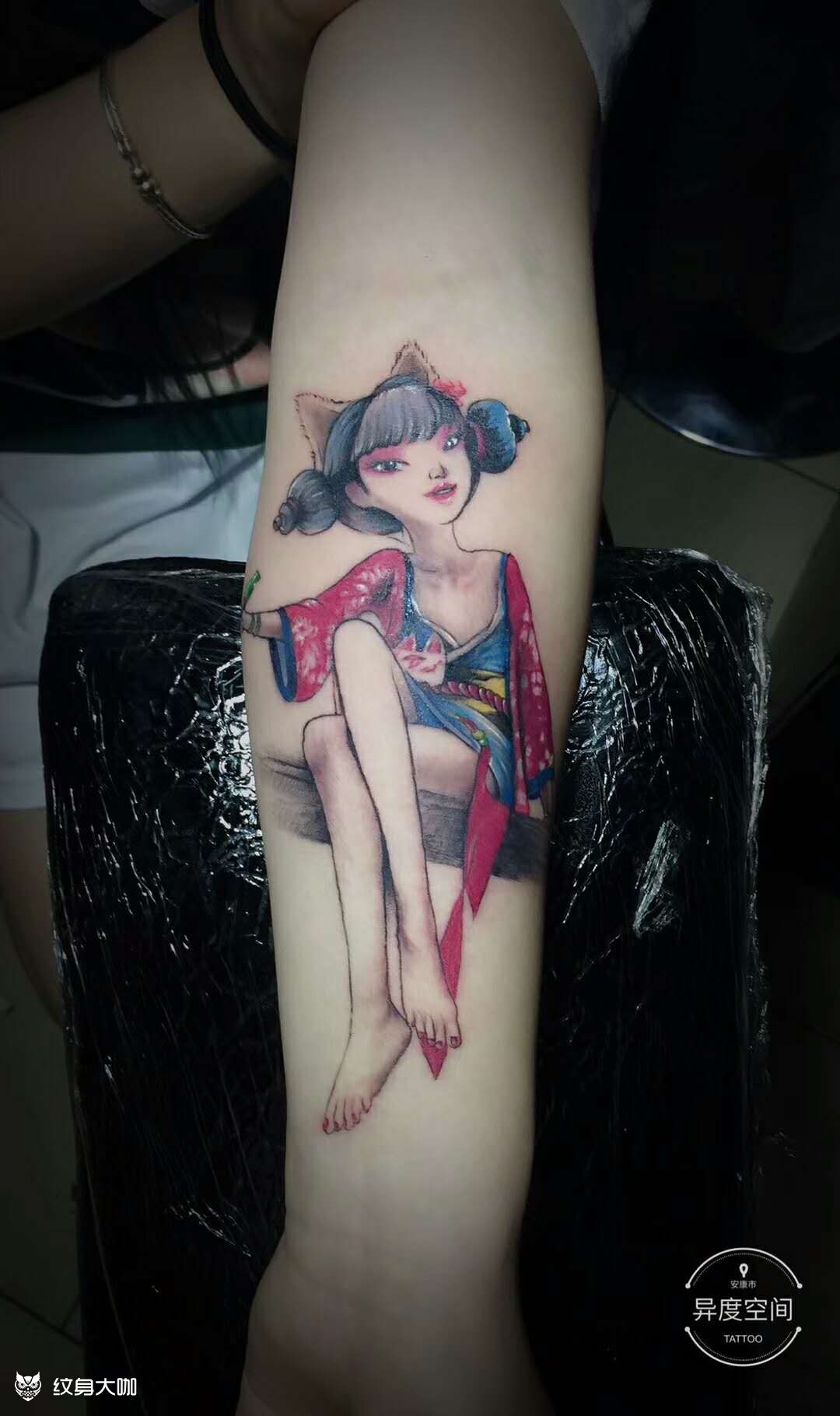 白蛇缘起_纹身图案手稿图片_杨茹的纹身作品集