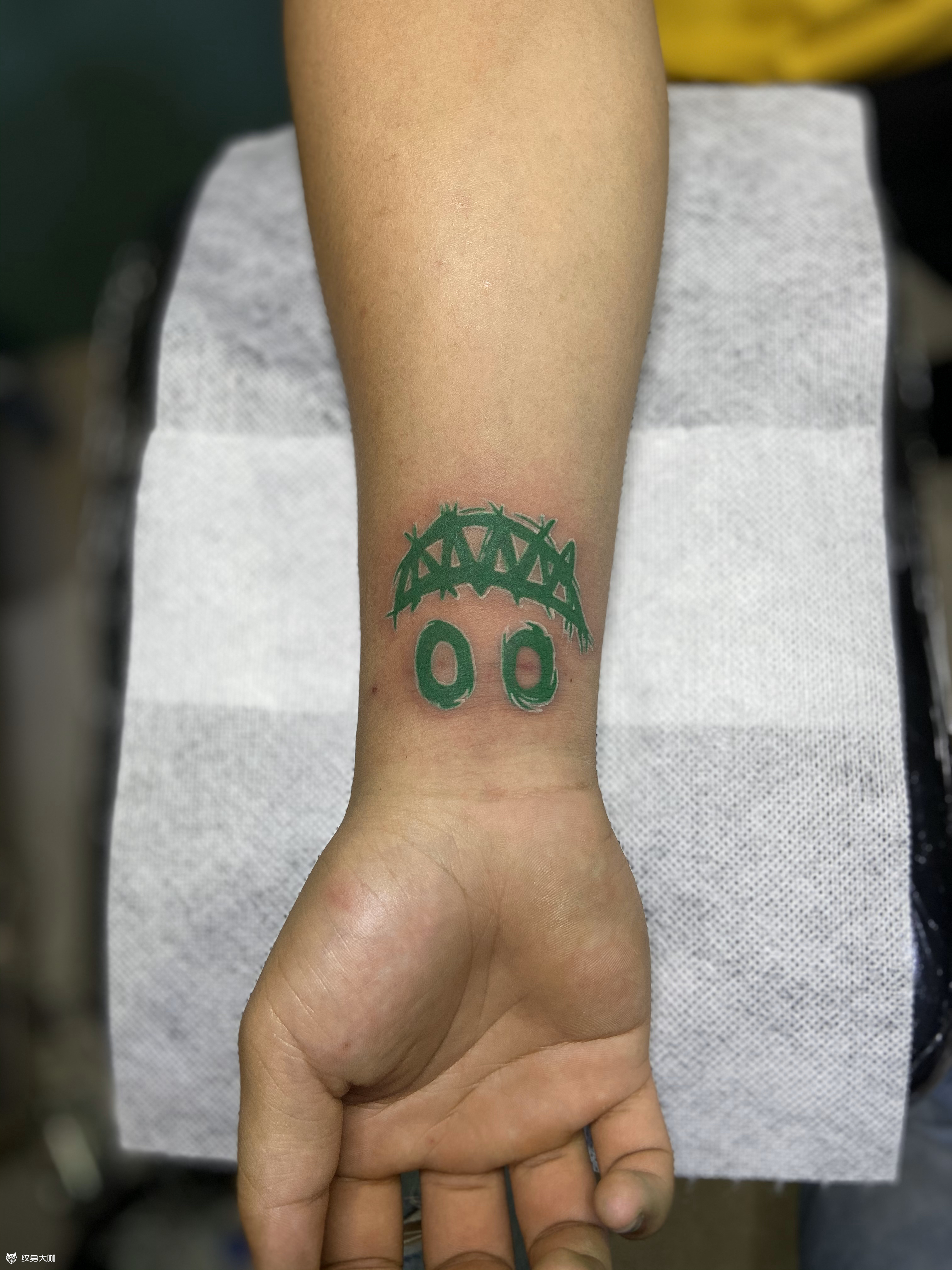 恶魔笑脸_纹身图案手稿图片_茉莉的纹身作品集