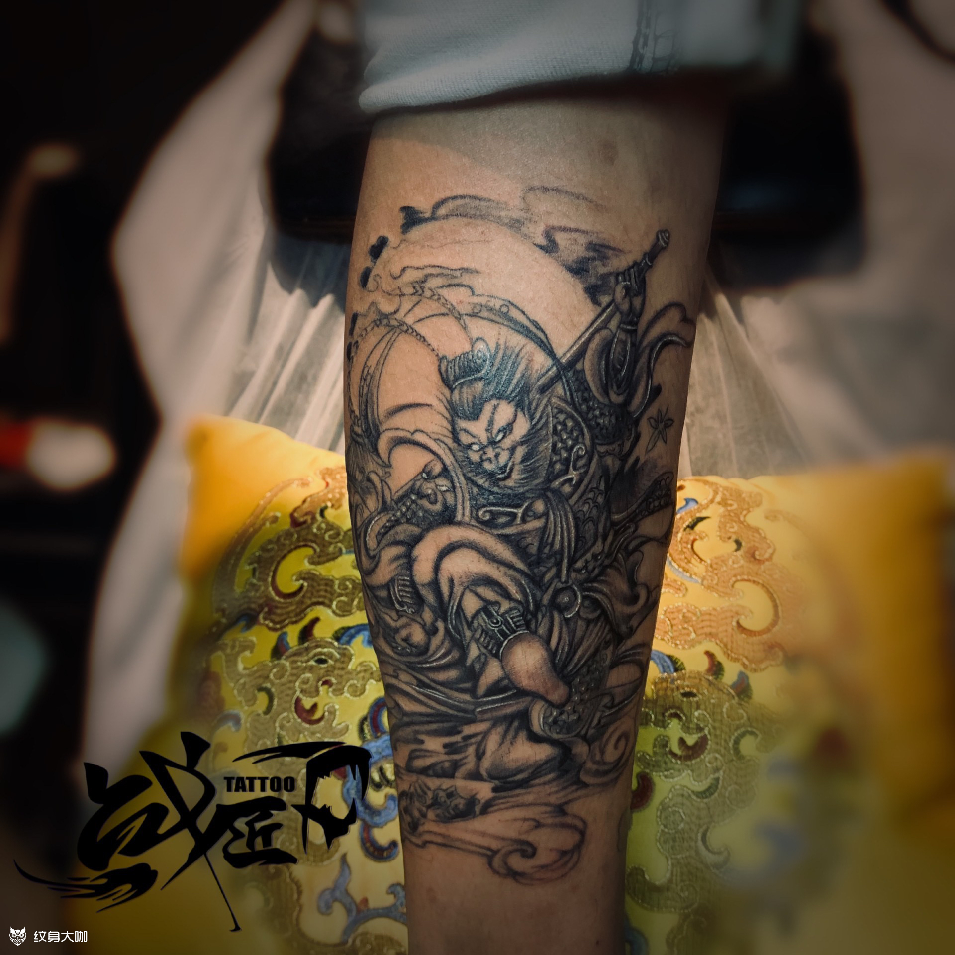 猴子_纹身图案手稿图片_啊枝的纹身作品集