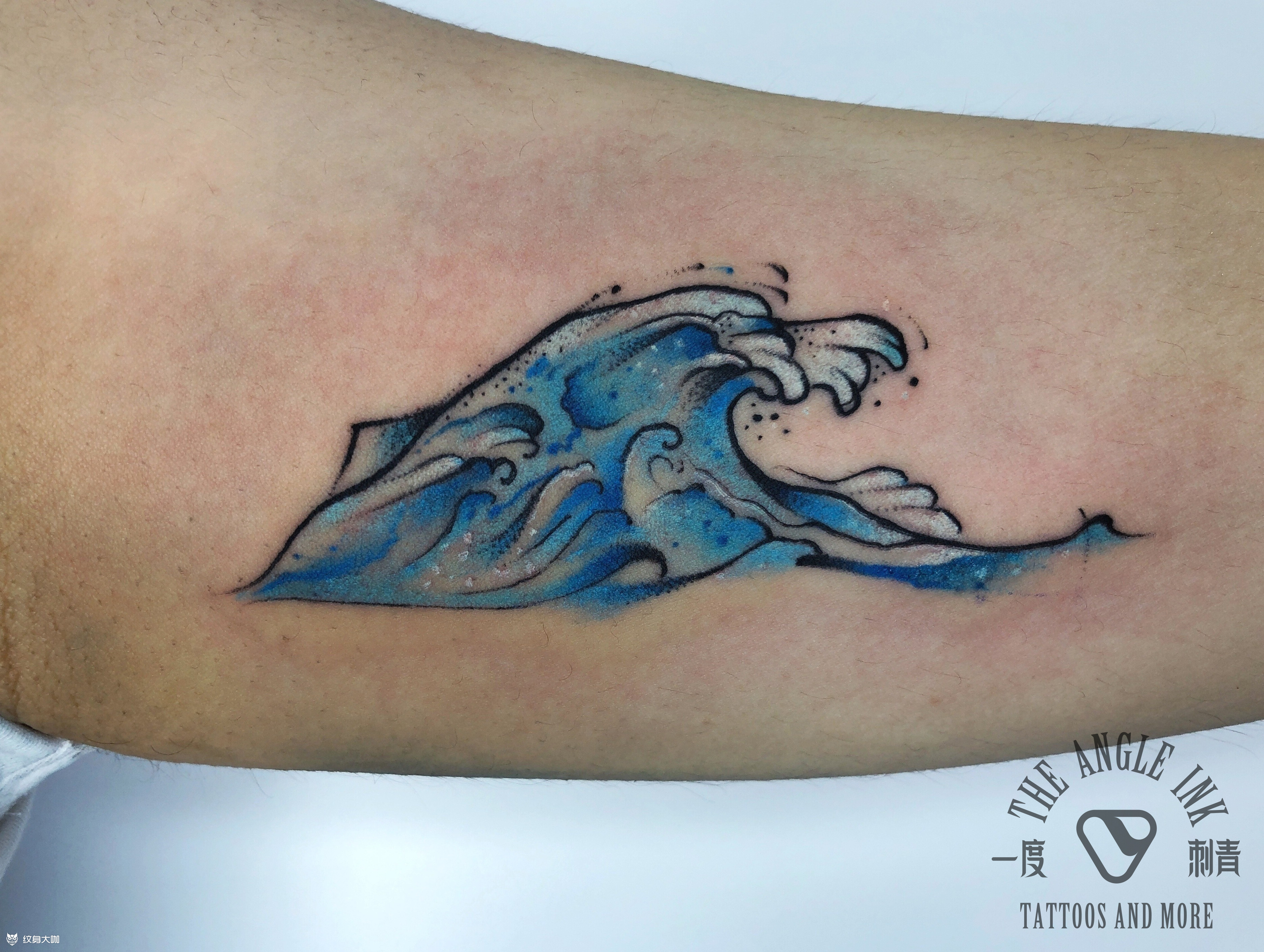 海浪_纹身图案手稿图片_三木的纹身作品集