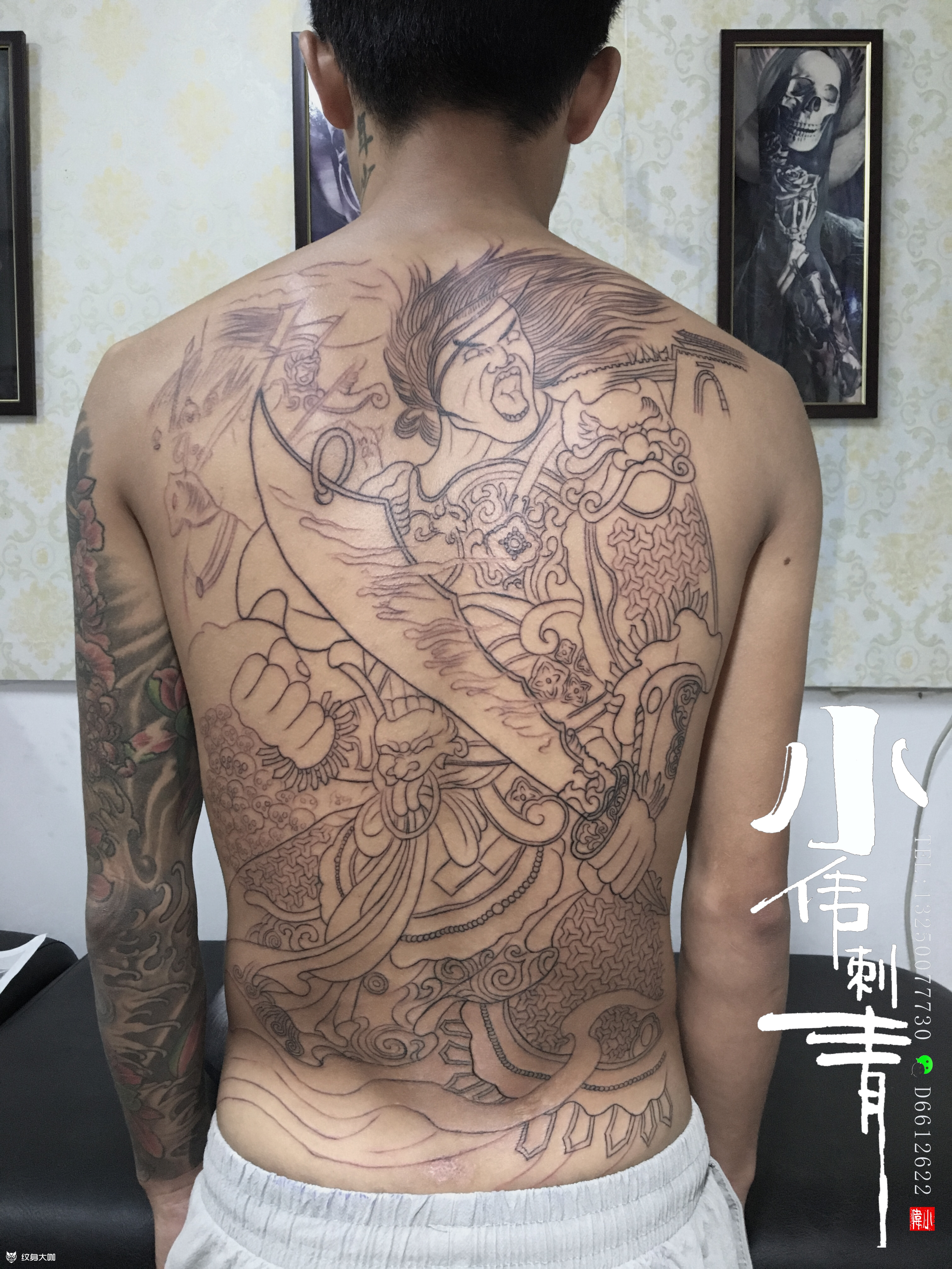 白起_纹身图案手稿图片_小伟的纹身作品集